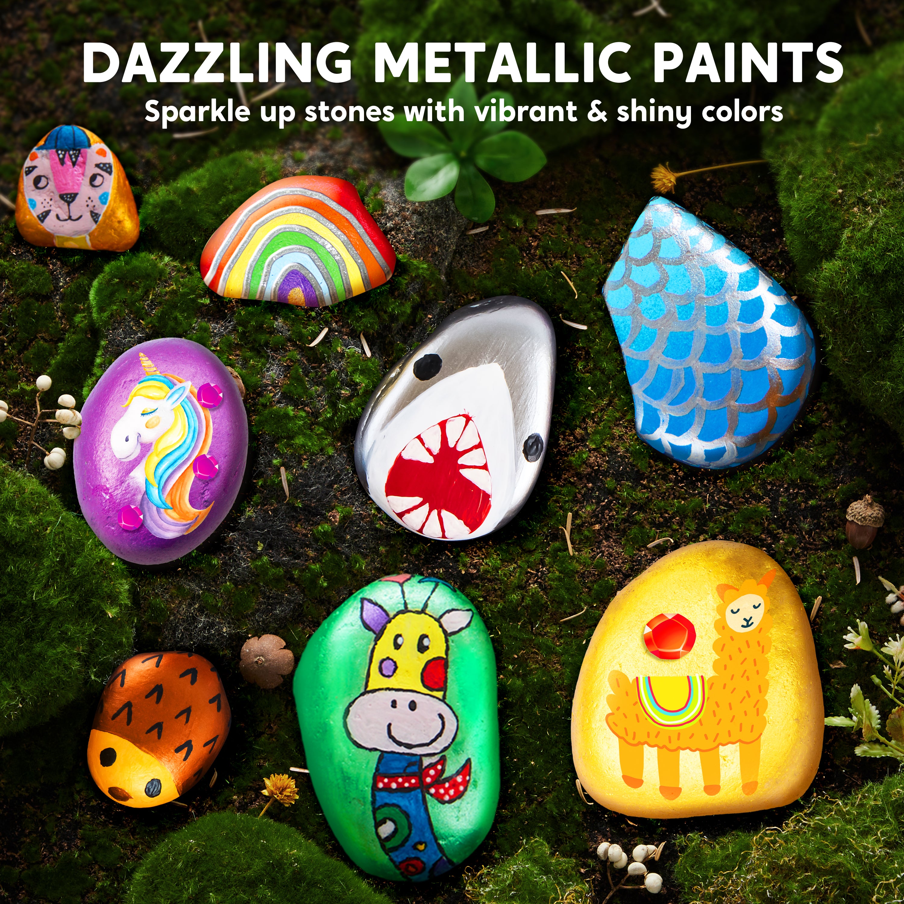 Klever Kits DIY Rock Painting Craft Kit for Kids Ages 6-12