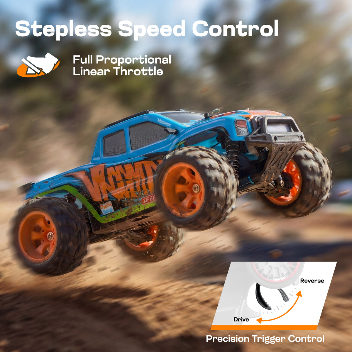 VROOMIX Remote Control Truck Toy