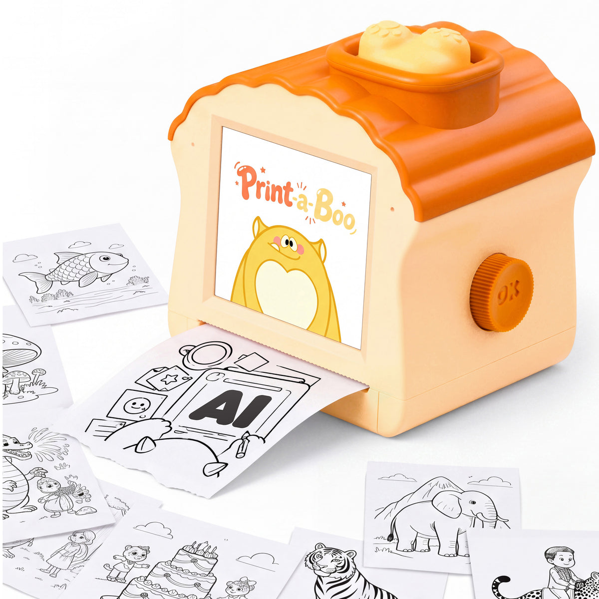 JOVA Print-a-Boo AI Sticker Printer - Custom Sticker Maker for Kids