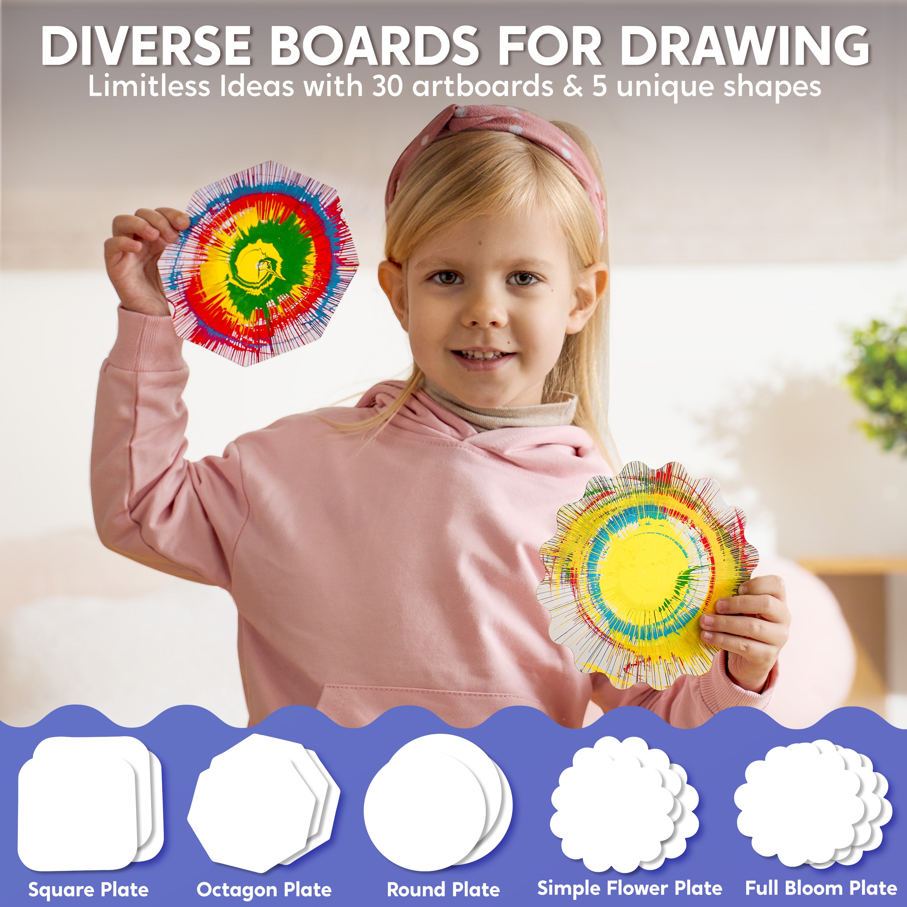 Klever Kits 2-in-1 Spin & Spiro Art Machine Kit Ages 6+