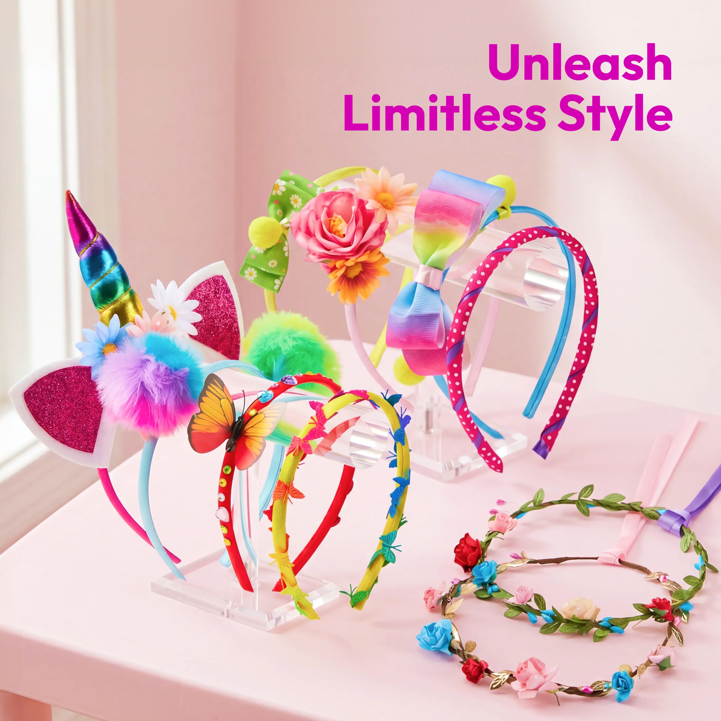 Klever Kits DIY Headband Making Craft Kit for Girls Ages 5-12