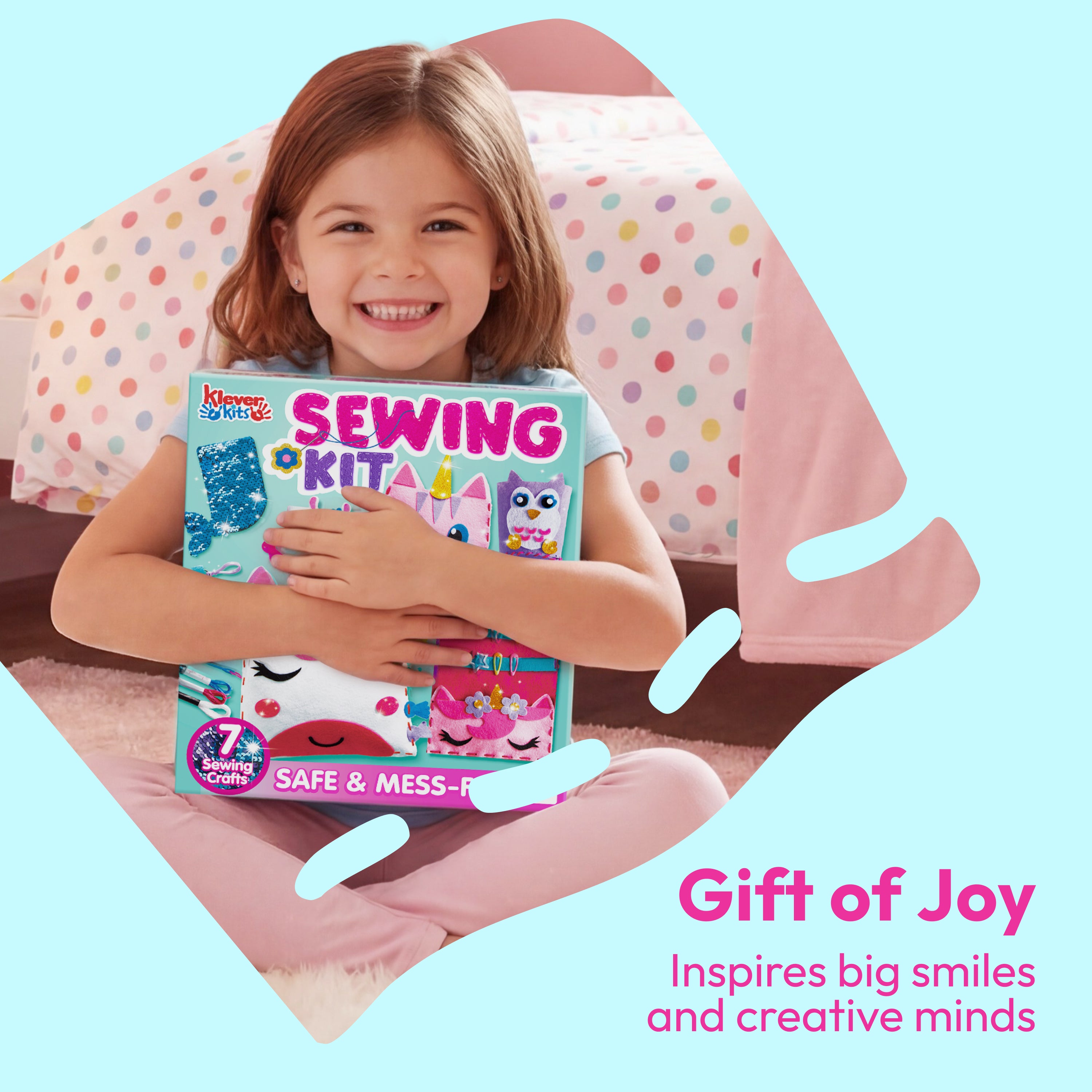 Klever Kits My First Kids Sewing Kit: Unicorn & Mermaid Age 6+
