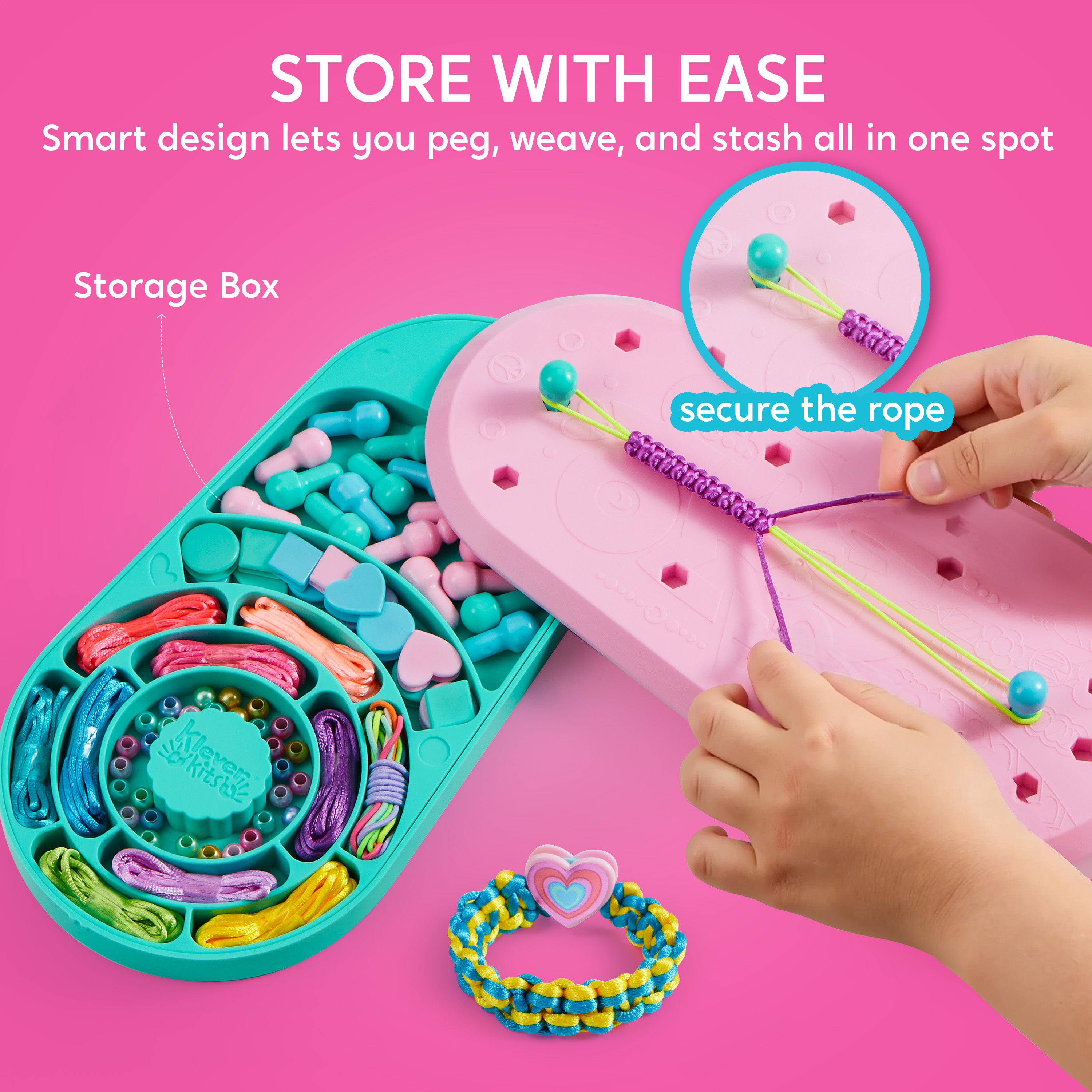 Klever Kits Friendship Bracelet Making Kit (10 Knot Styles)