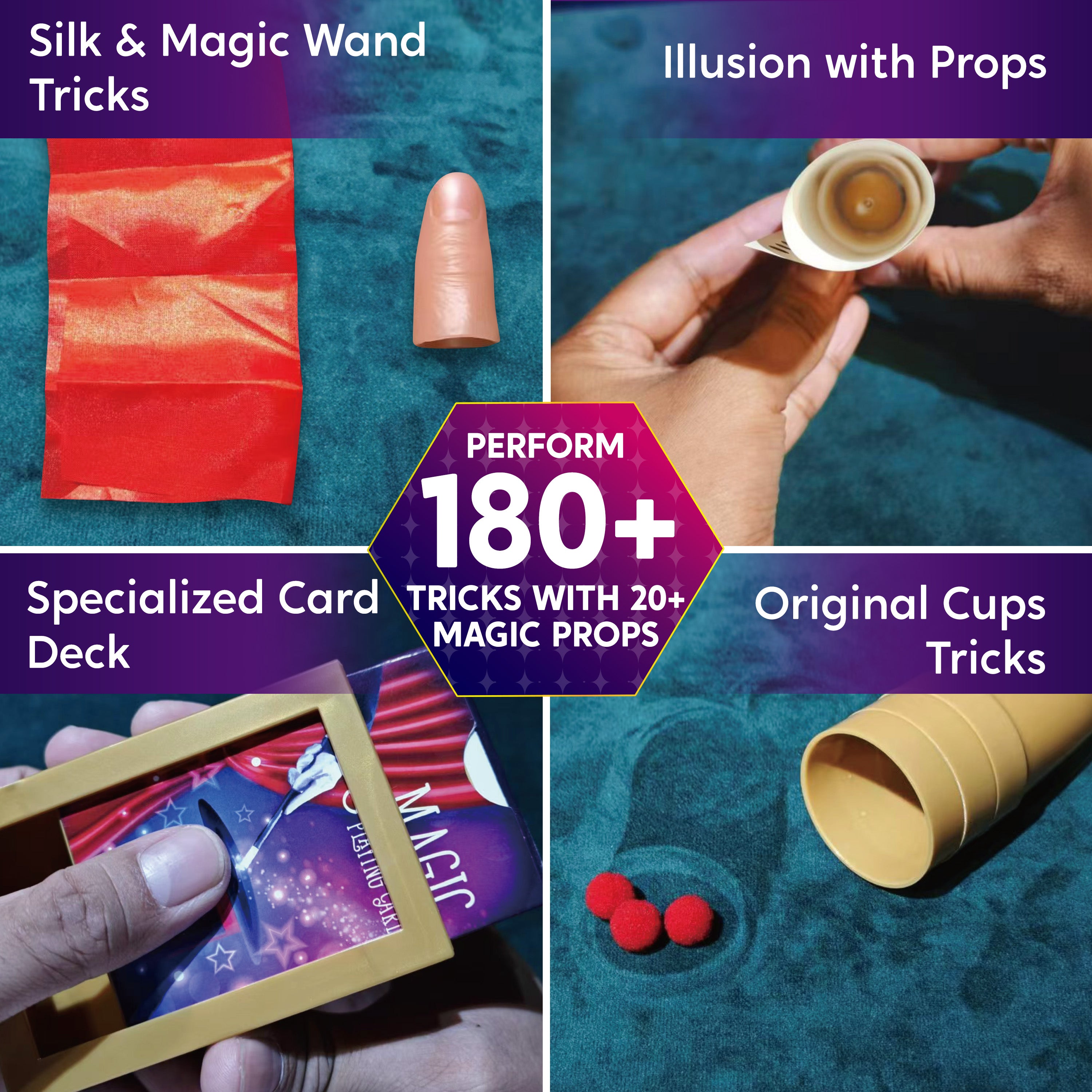 Klever Kits 180+ Magic Trick Set for Kids Ages 6+