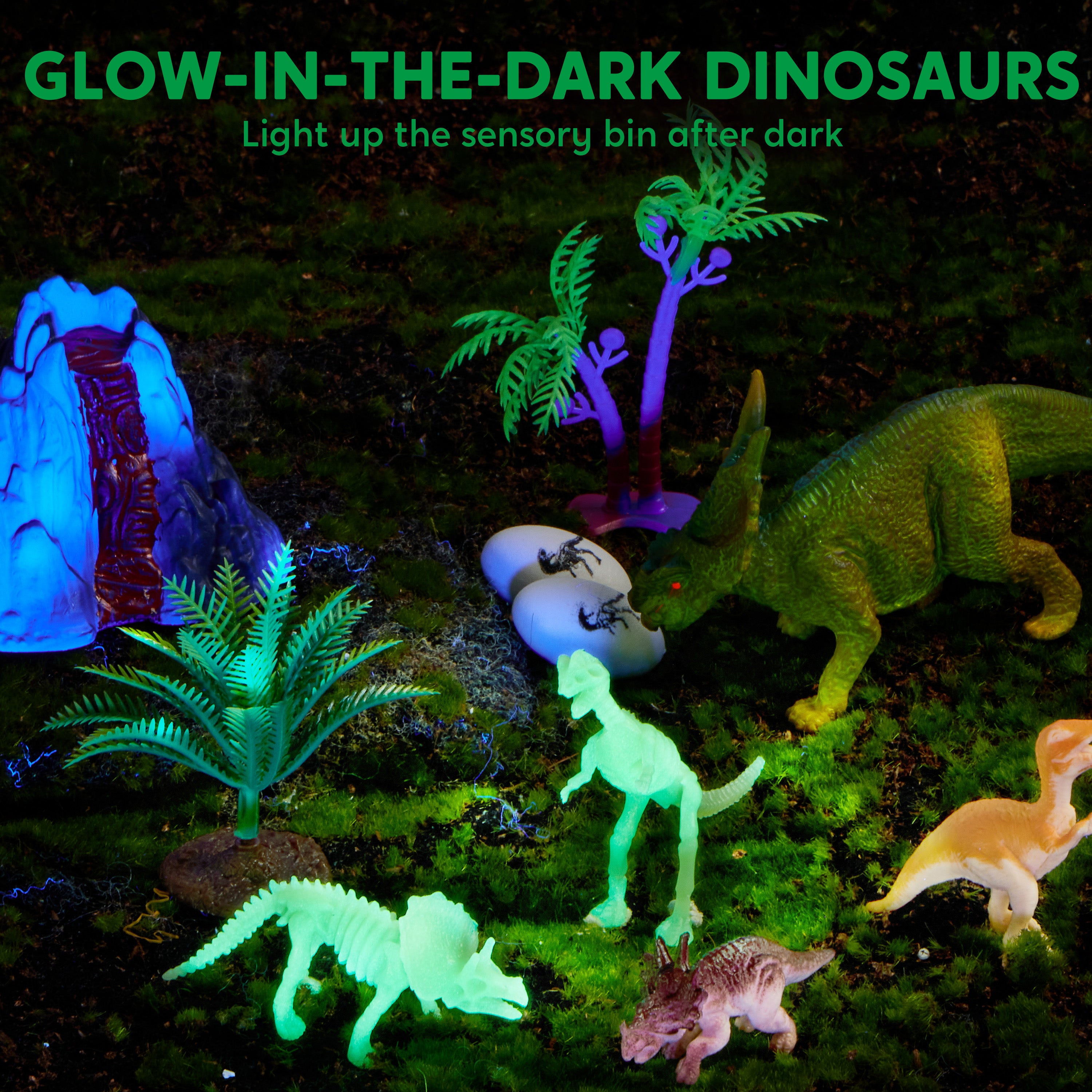 Klever Kits Construction Sensory Bin with Glow Stones Age 3+