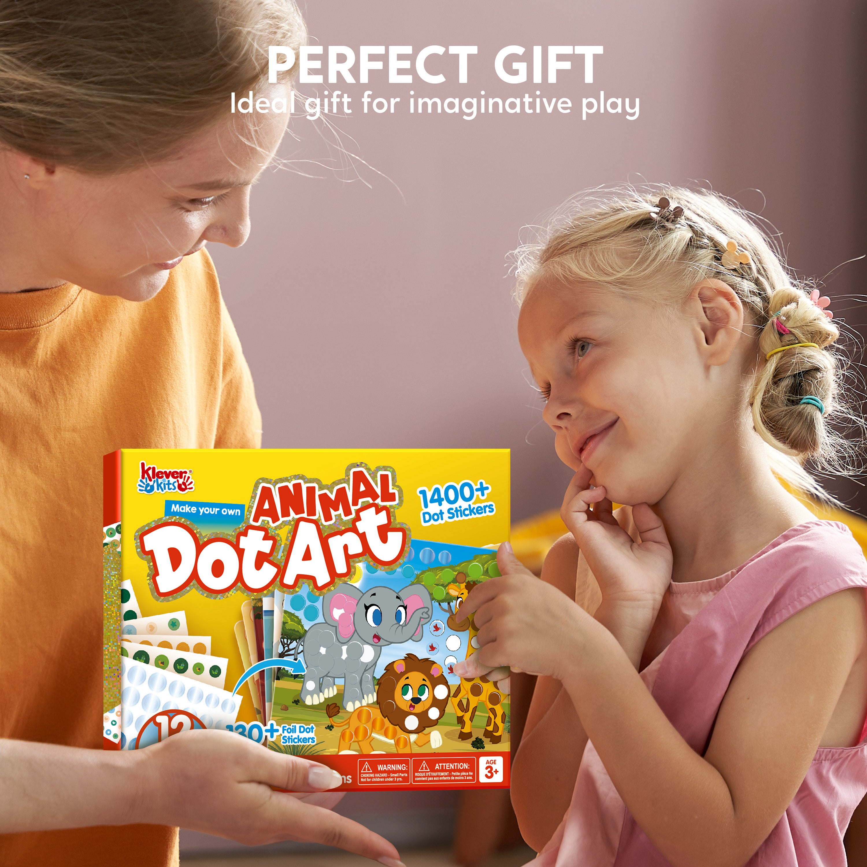 Klever Kits Animal Dot Art & Sticker Activity Kit