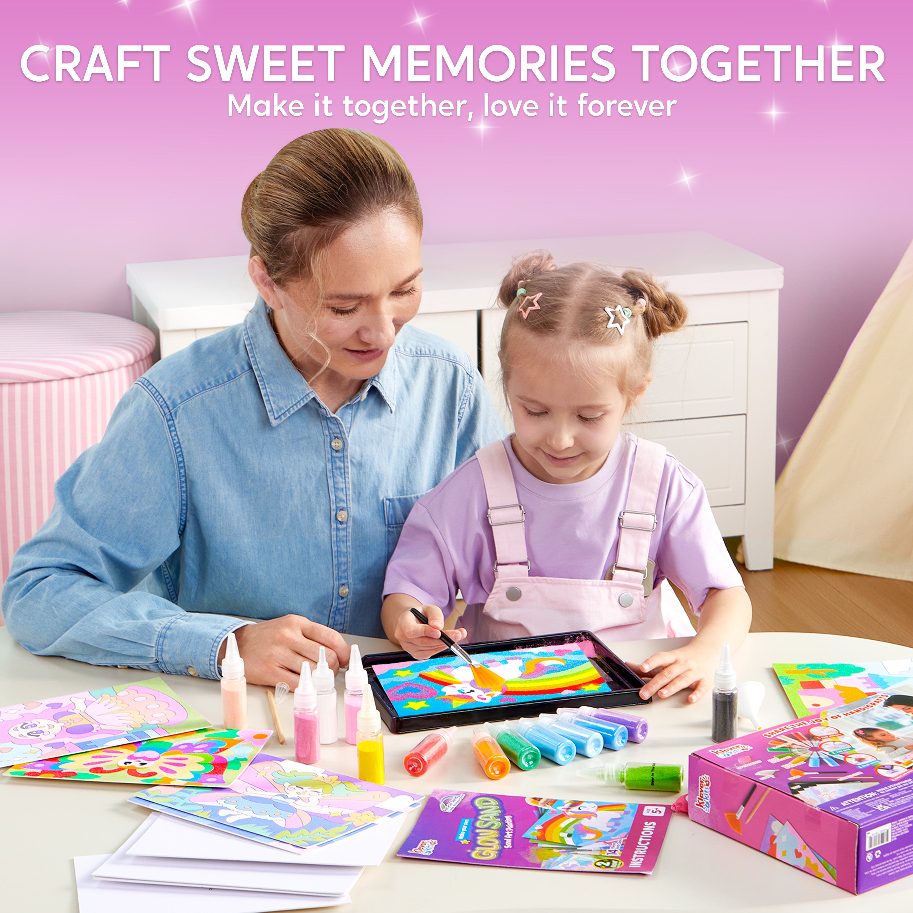 Klever Kits Glow Sand Painting Art Kit Ages 5+