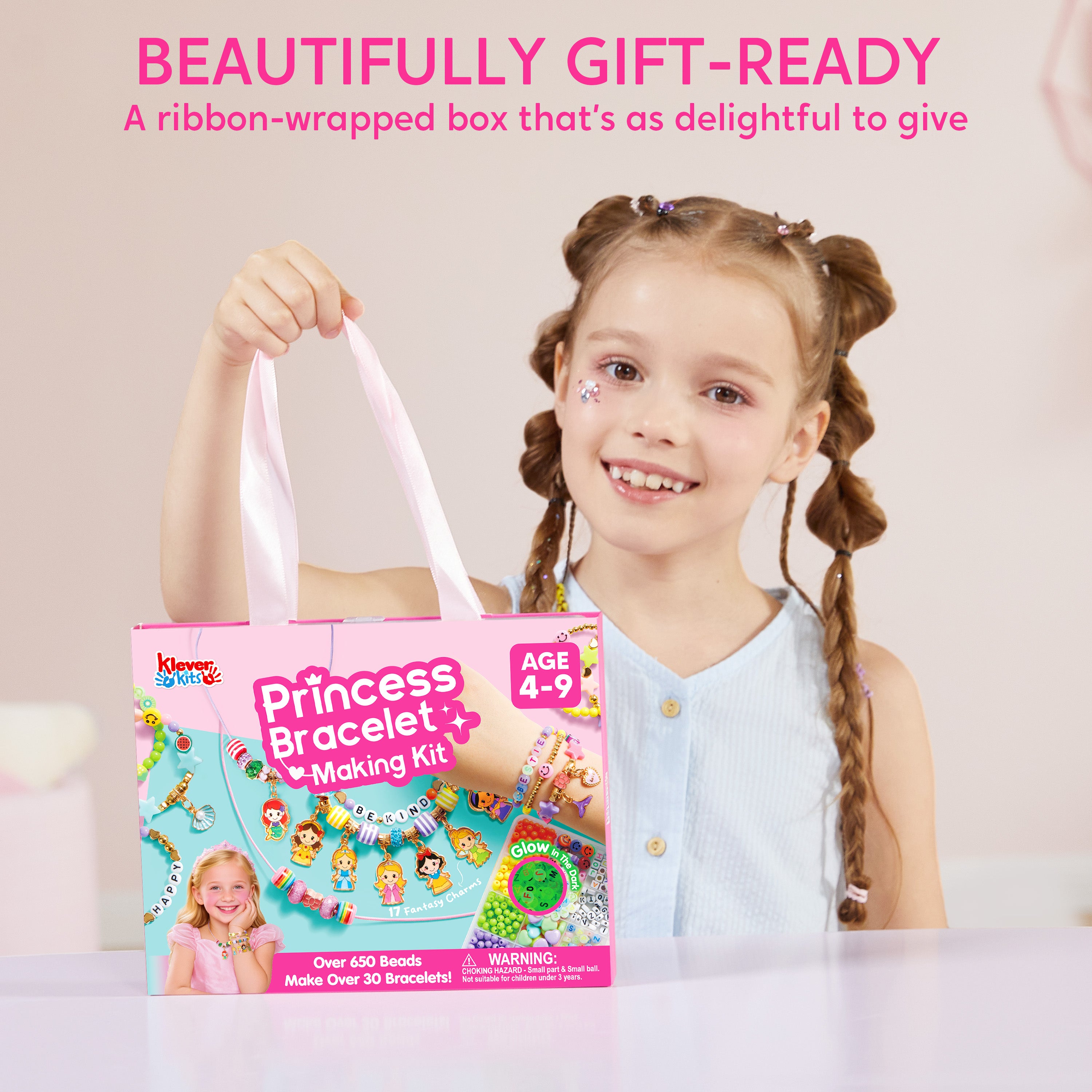 Klever Kits Princess Jewelry & Bracelet Making Kit (650+ Pcs)