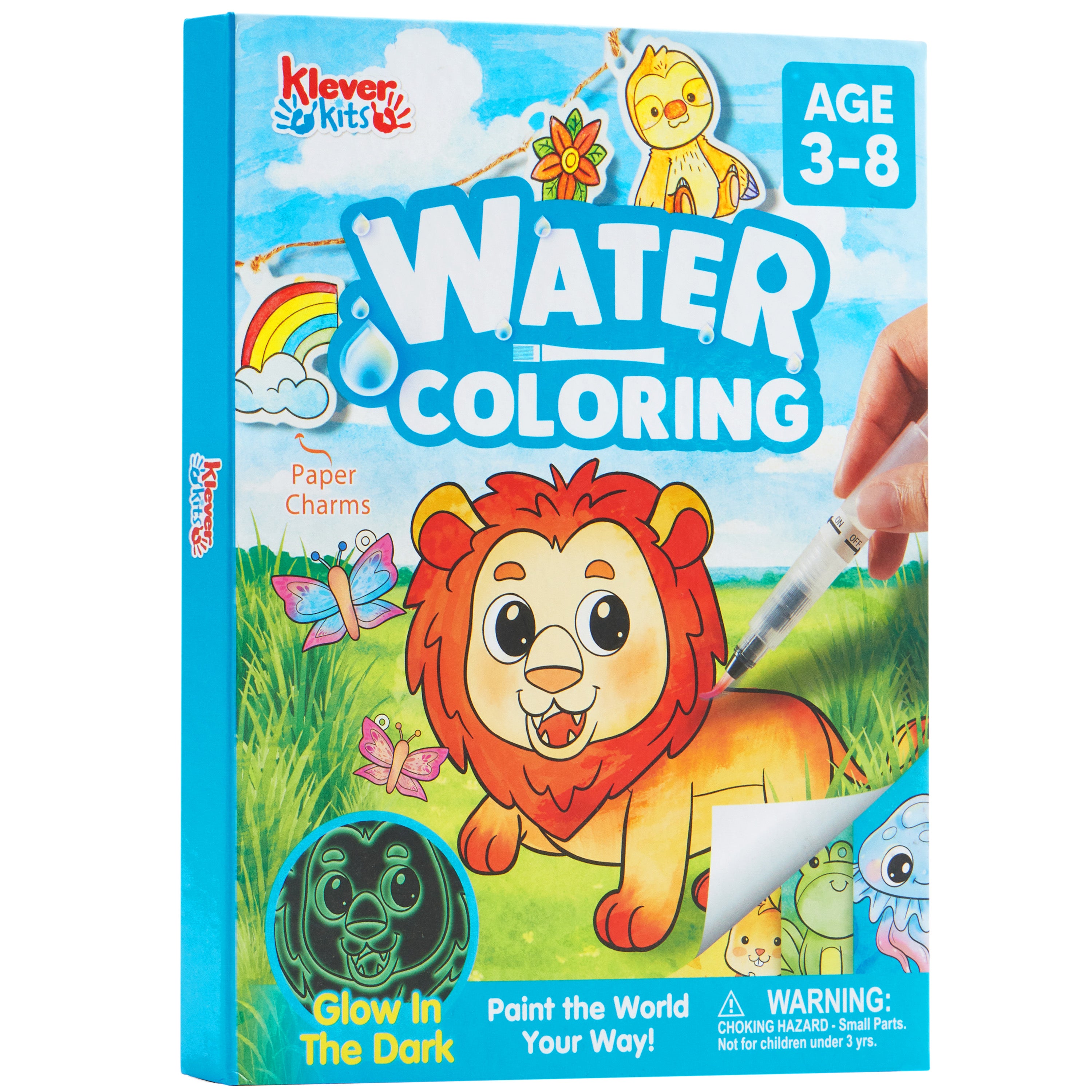 Klever Kits Glow-in-the-Dark Mess-Free Paint with Water Books (3-Pack)