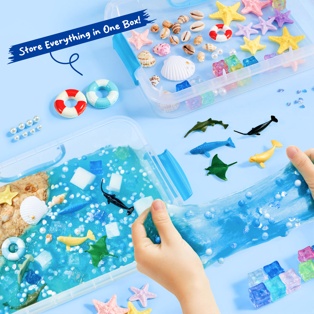 Klever Kits Ocean Sensory Bin for Kids