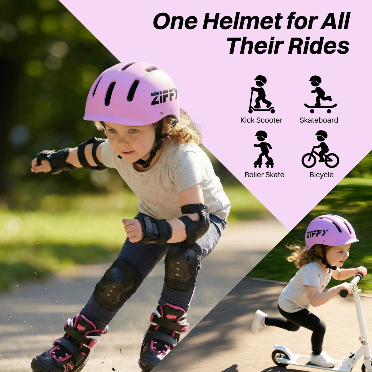 Play-Act Kids Bike Helmet - Adjustable Lightweight Safety Certified for Ages 3+