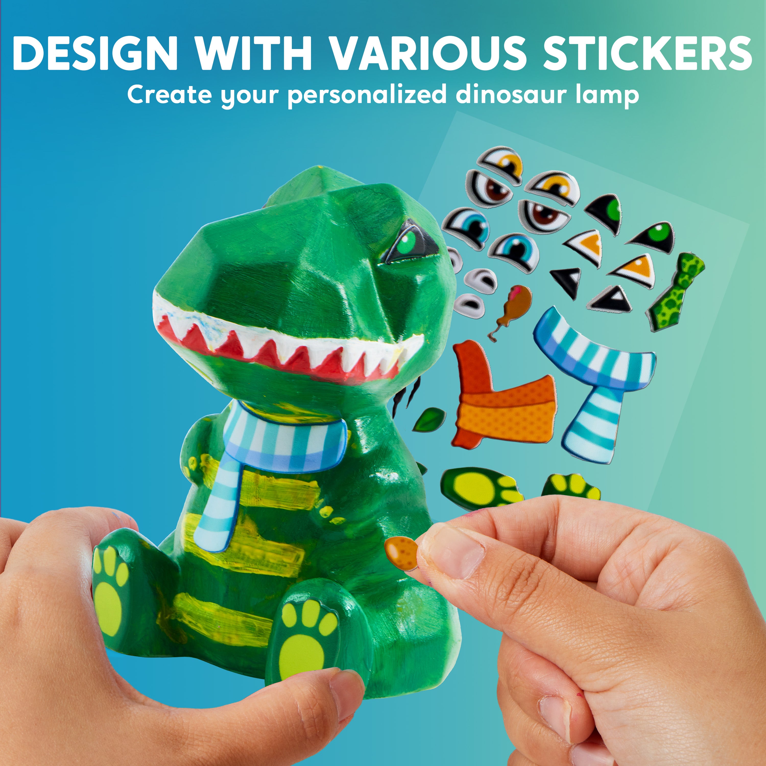 Klever Kits Paint-Your-Own Dinosaur Night Light