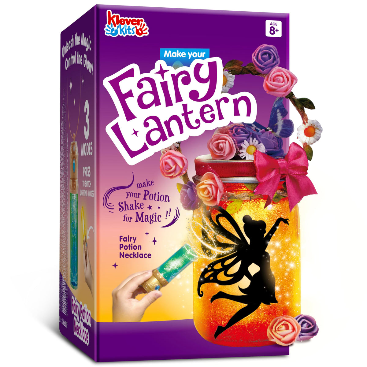 Klever Kits DIY Fairy Lantern & 7-Color Potion Necklace Craft Kit