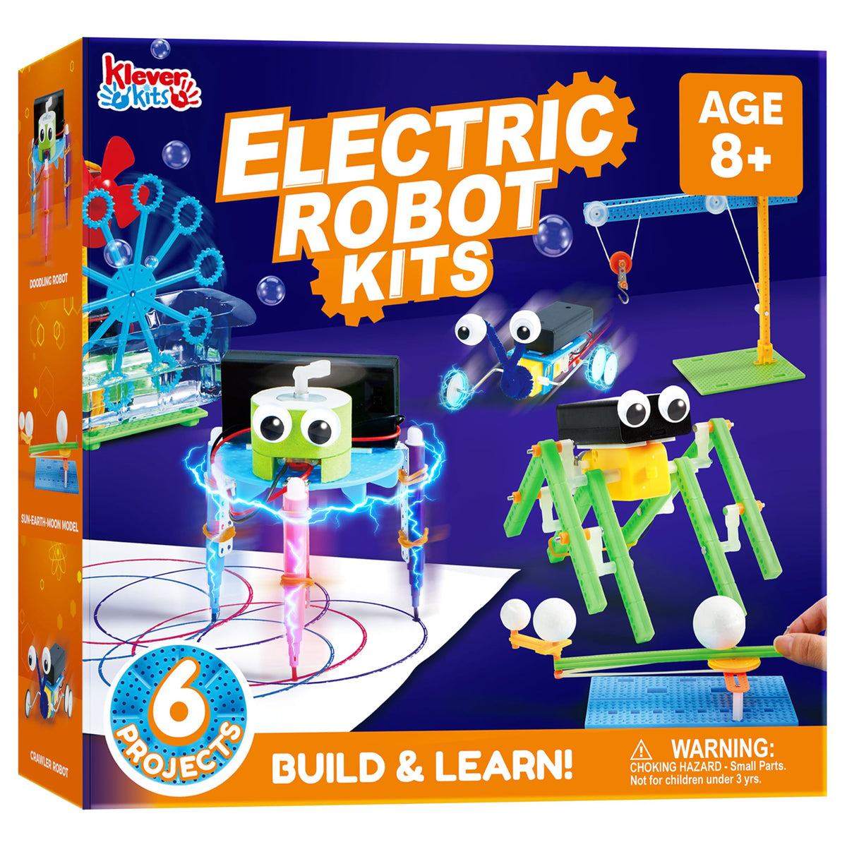 Klever Kits 6-in-1 Electric Robot Building Kit (STEM Educational Toy)
