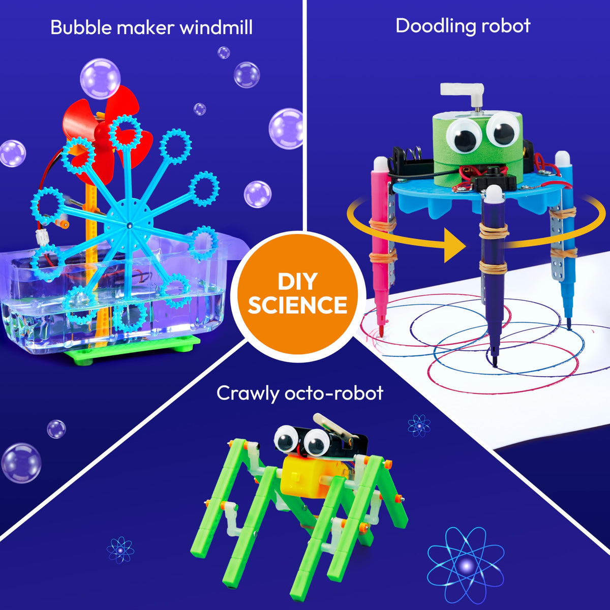Klever Kits 6-in-1 Electric Robot Building Kit (STEM Educational Toy)