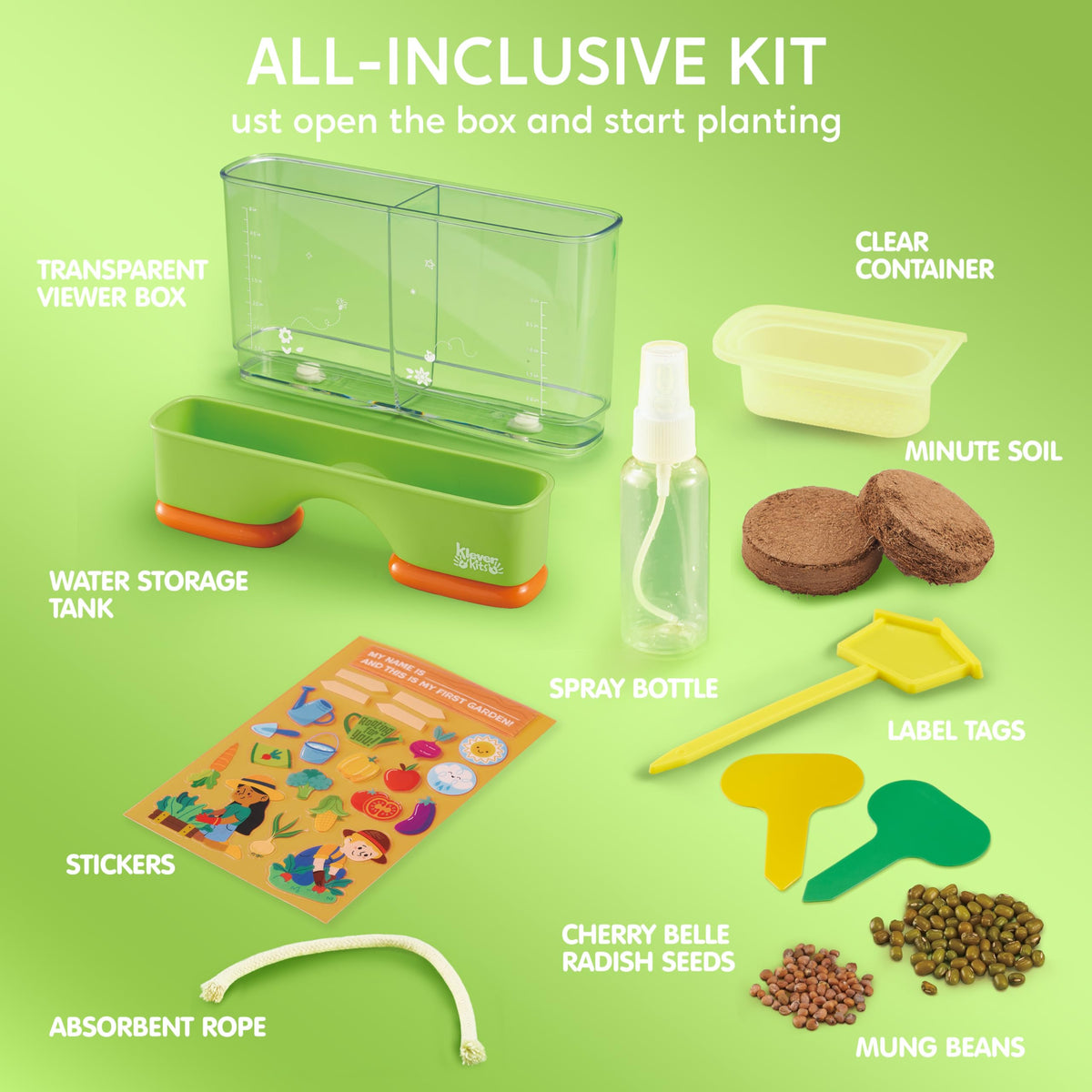Klever Kits 2-in-1 Root Viewer & Planting Science Kit - STEM for Ages 6+