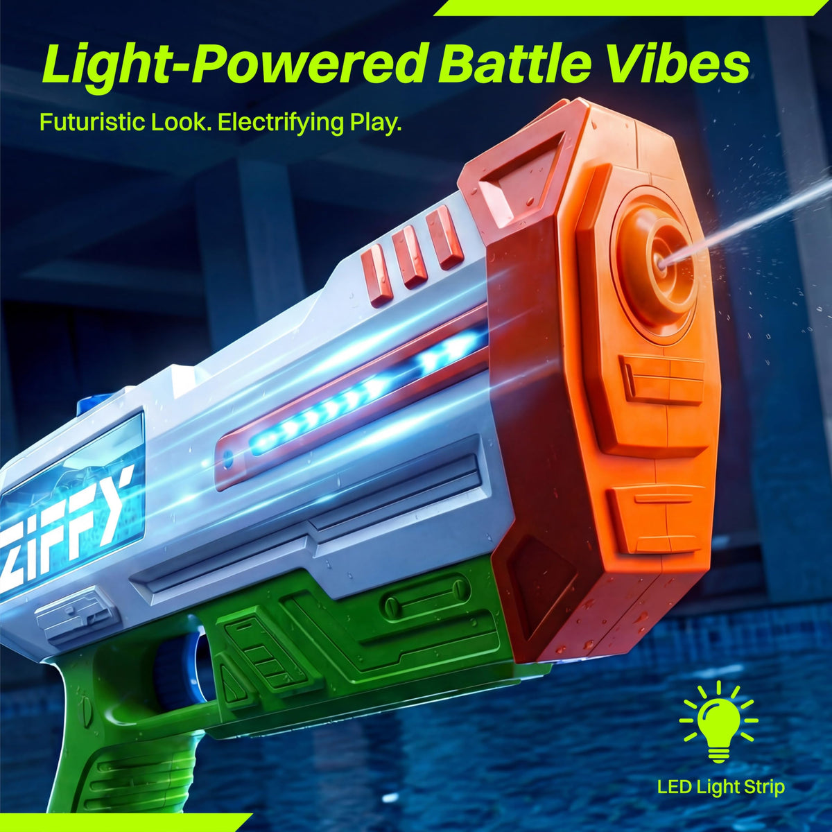 ZIFFY Electric Water Gun - The High-Tech Soaker of Summer