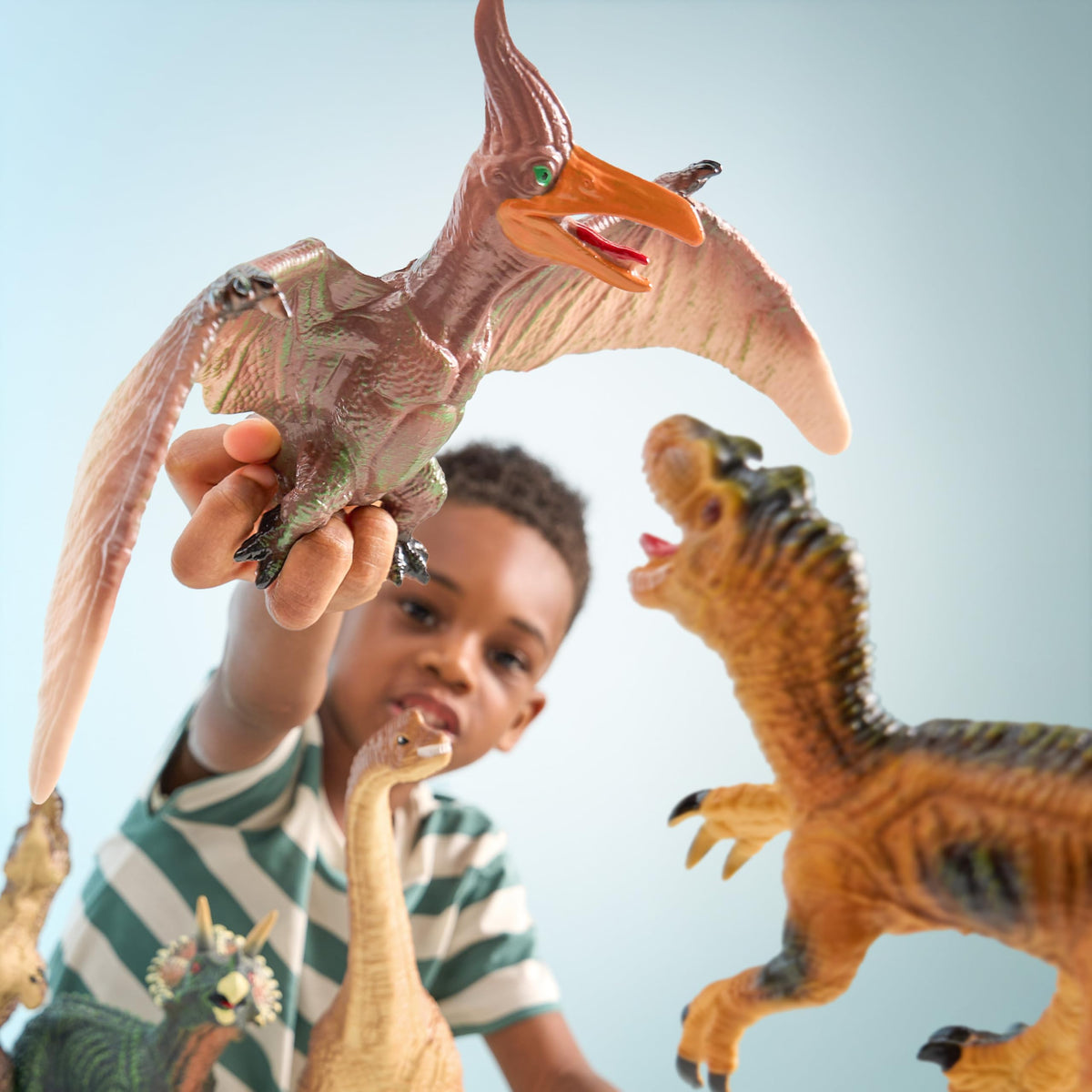 Play-Act Big Soft Dinosaur Figures - Squeeze, Learn, Roar