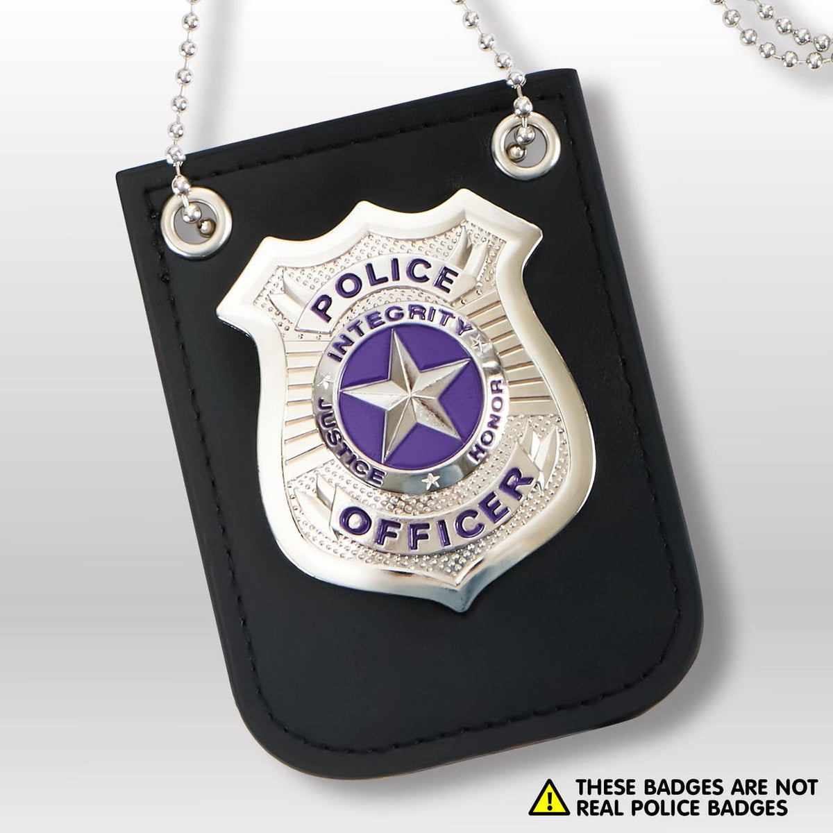 Play-Act Gold & Silver Badge Set - Pretend Police Role Play Toy