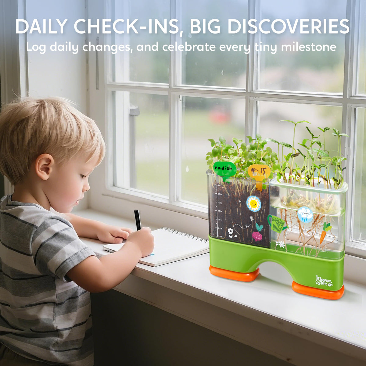 Klever Kits 2-in-1 Root Viewer & Planting Science Kit - STEM for Ages 6+