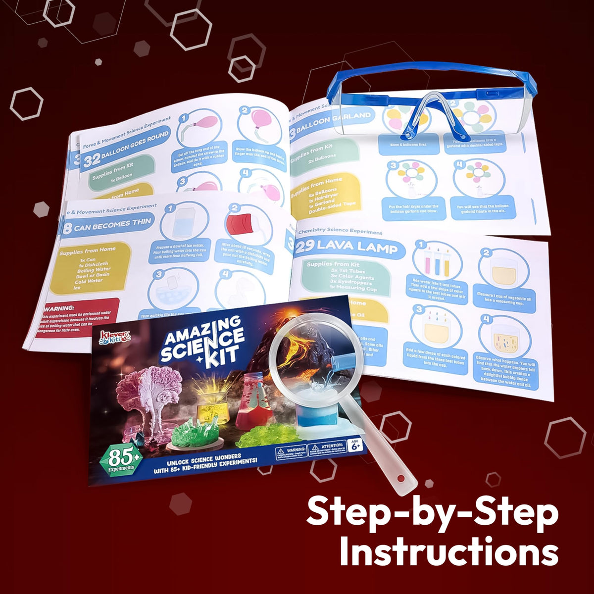 Klever Kits 85+ Experiments Amazing Science Kit (STEM Educational Toy)