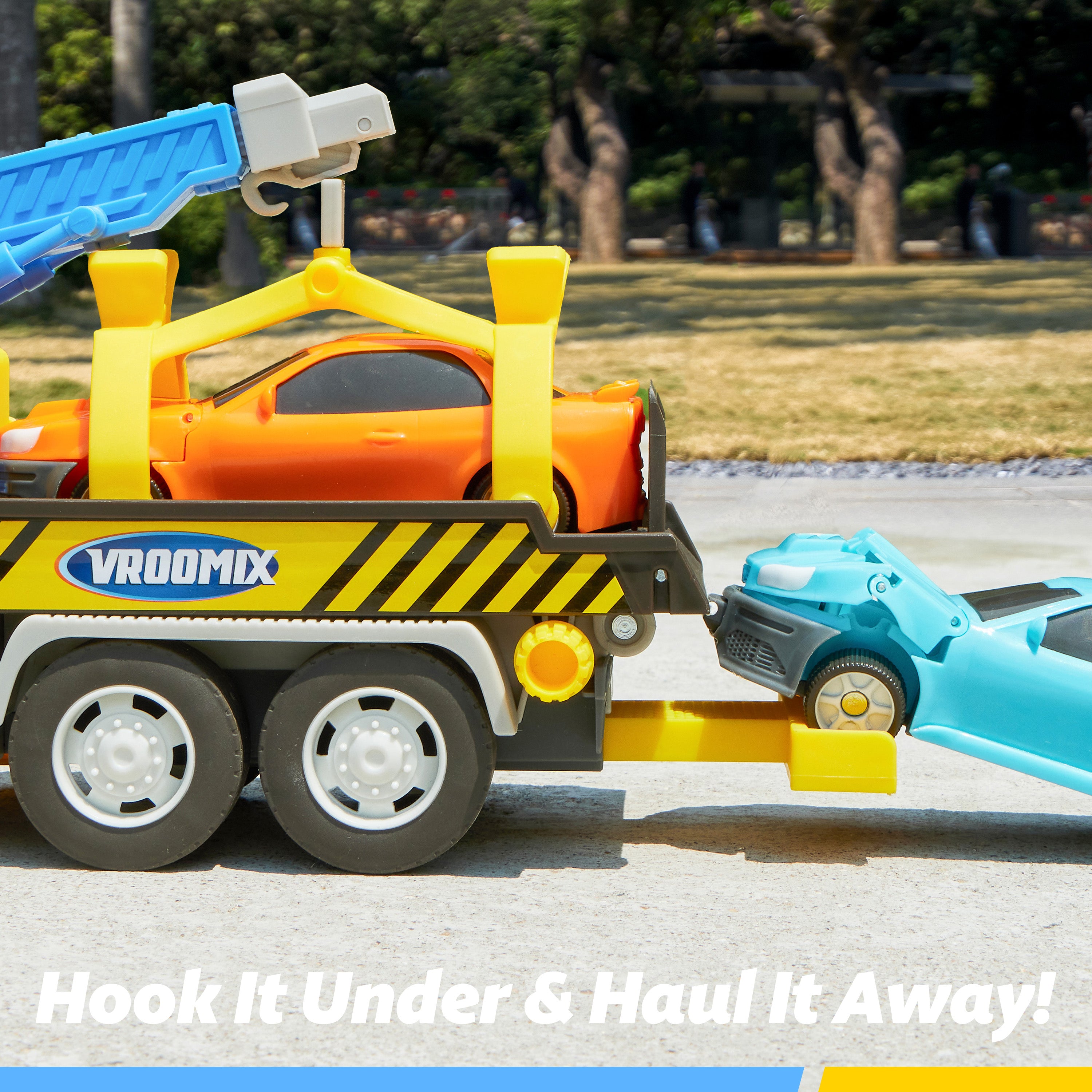 VROOMIX Tow Truck Toy Set with Lights & Sounds Age 3+