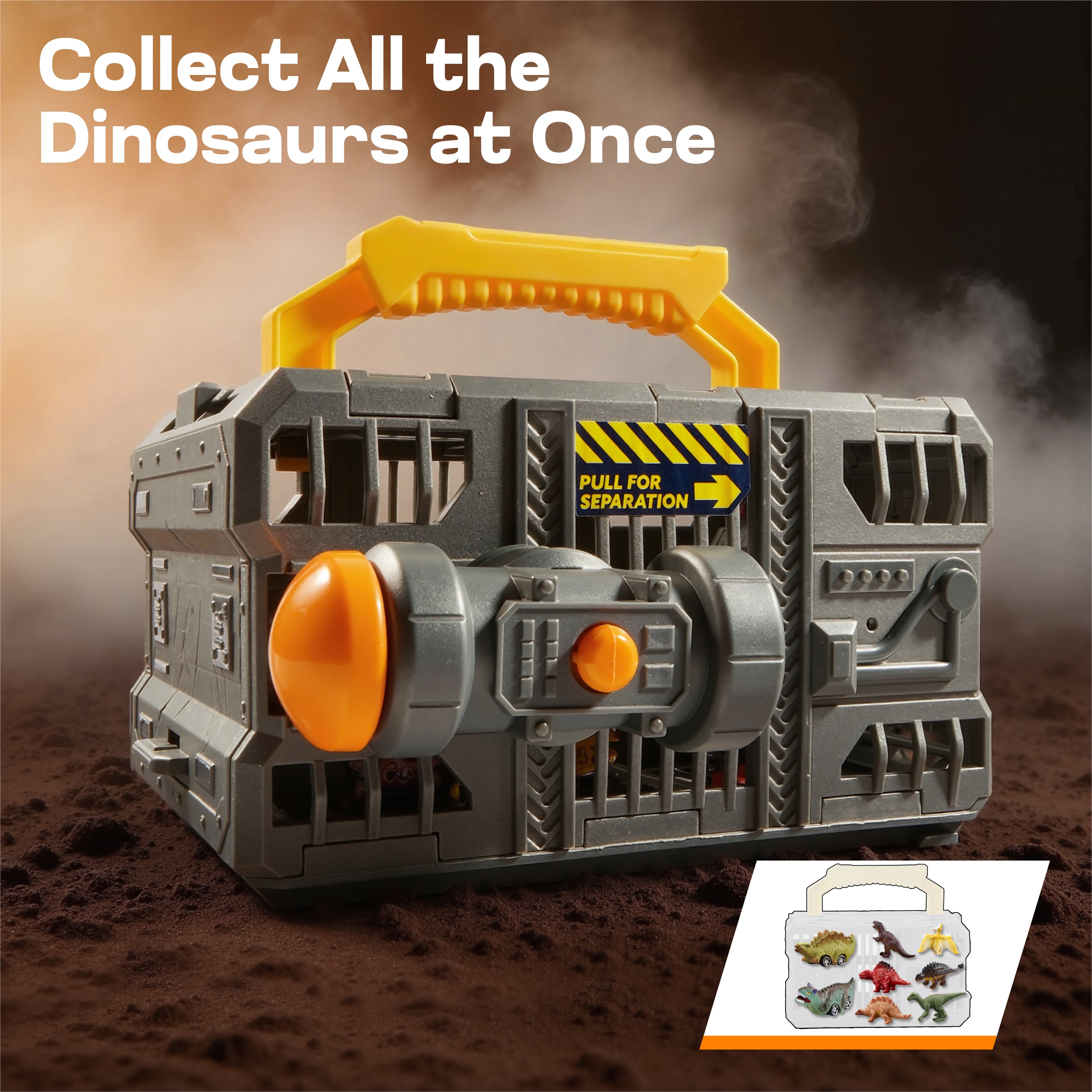 Vroomix T-Rex Dinosaur Carrier Truck Set with Dart Launcher