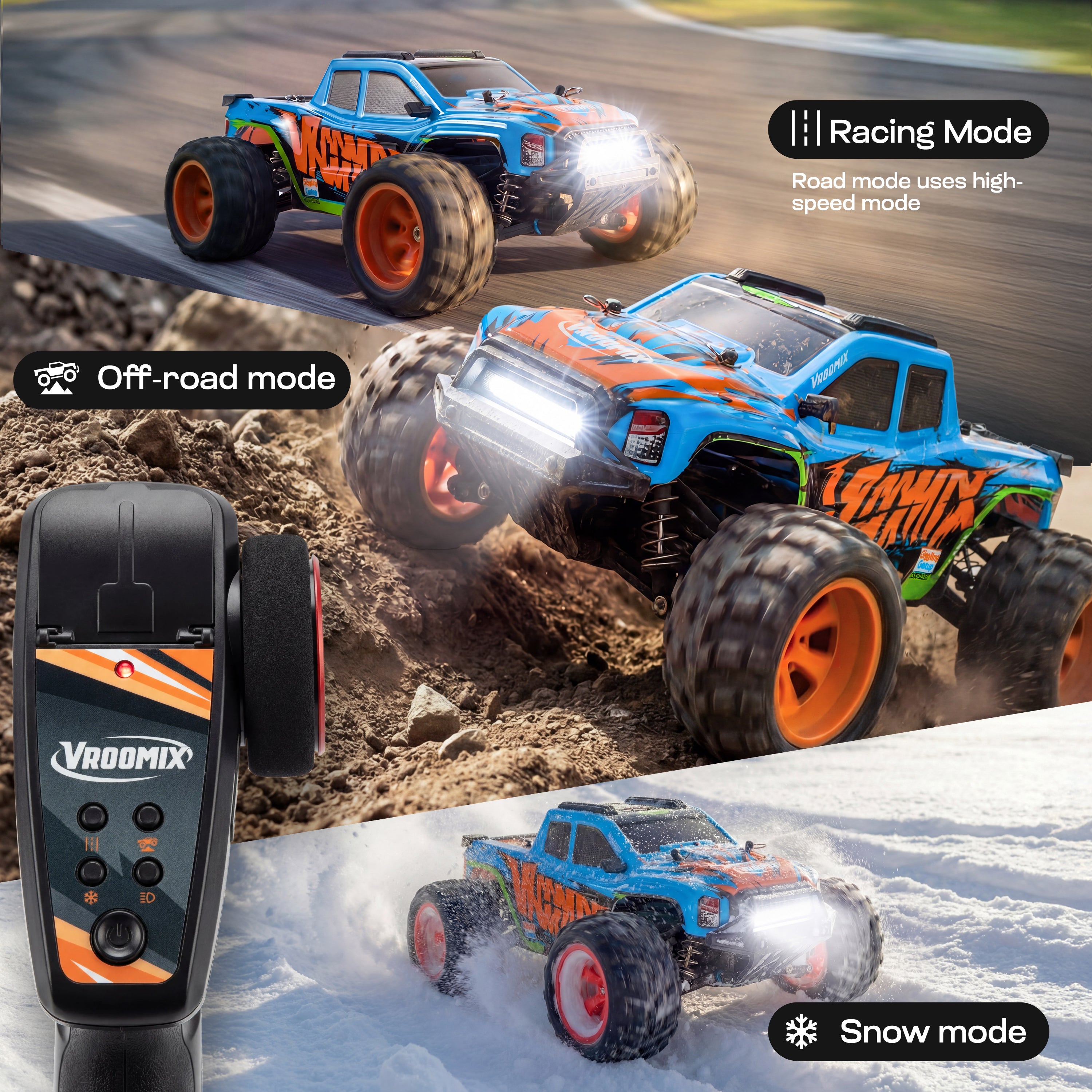 VROOMIX Remote Control Truck Toy