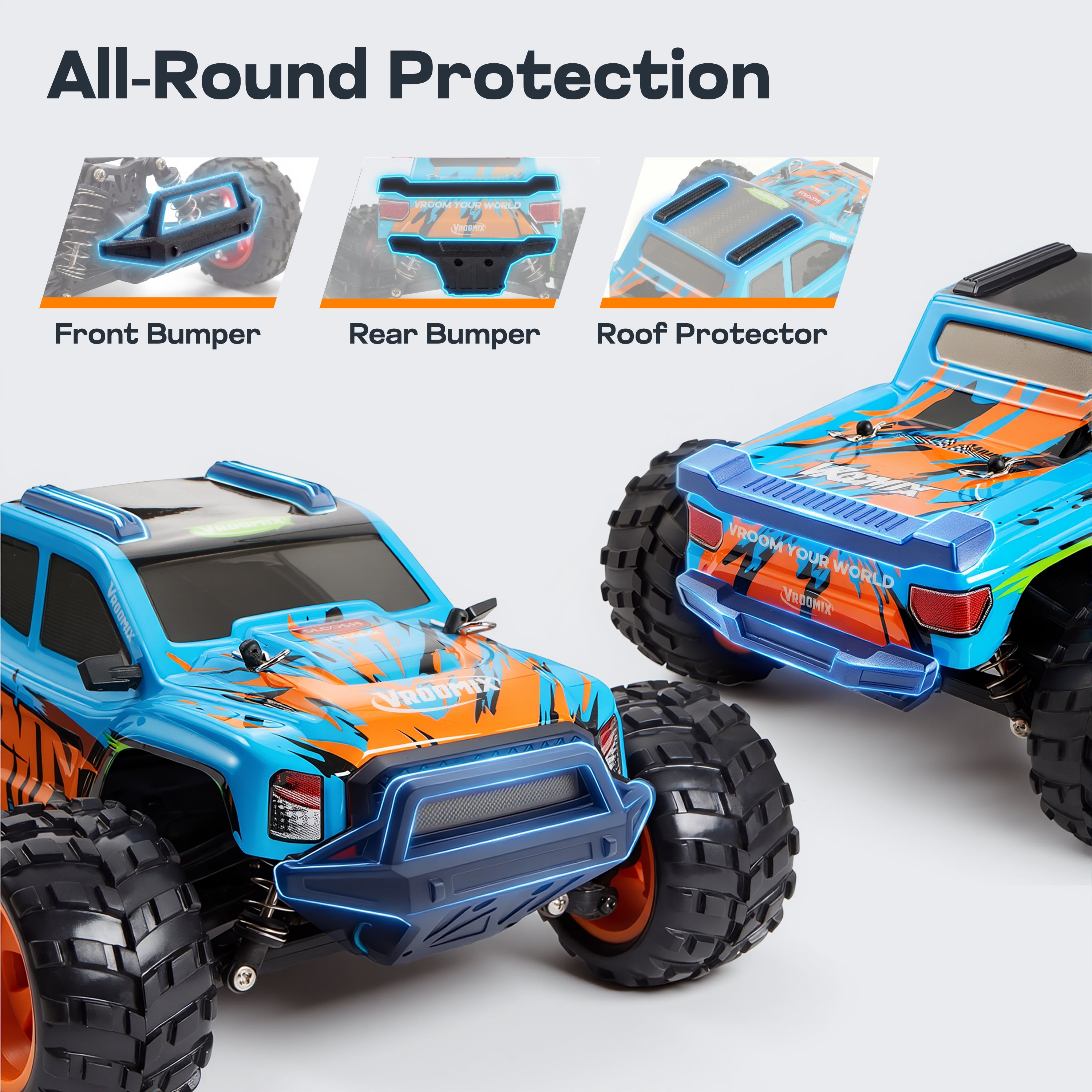 VROOMIX Remote Control Truck Toy