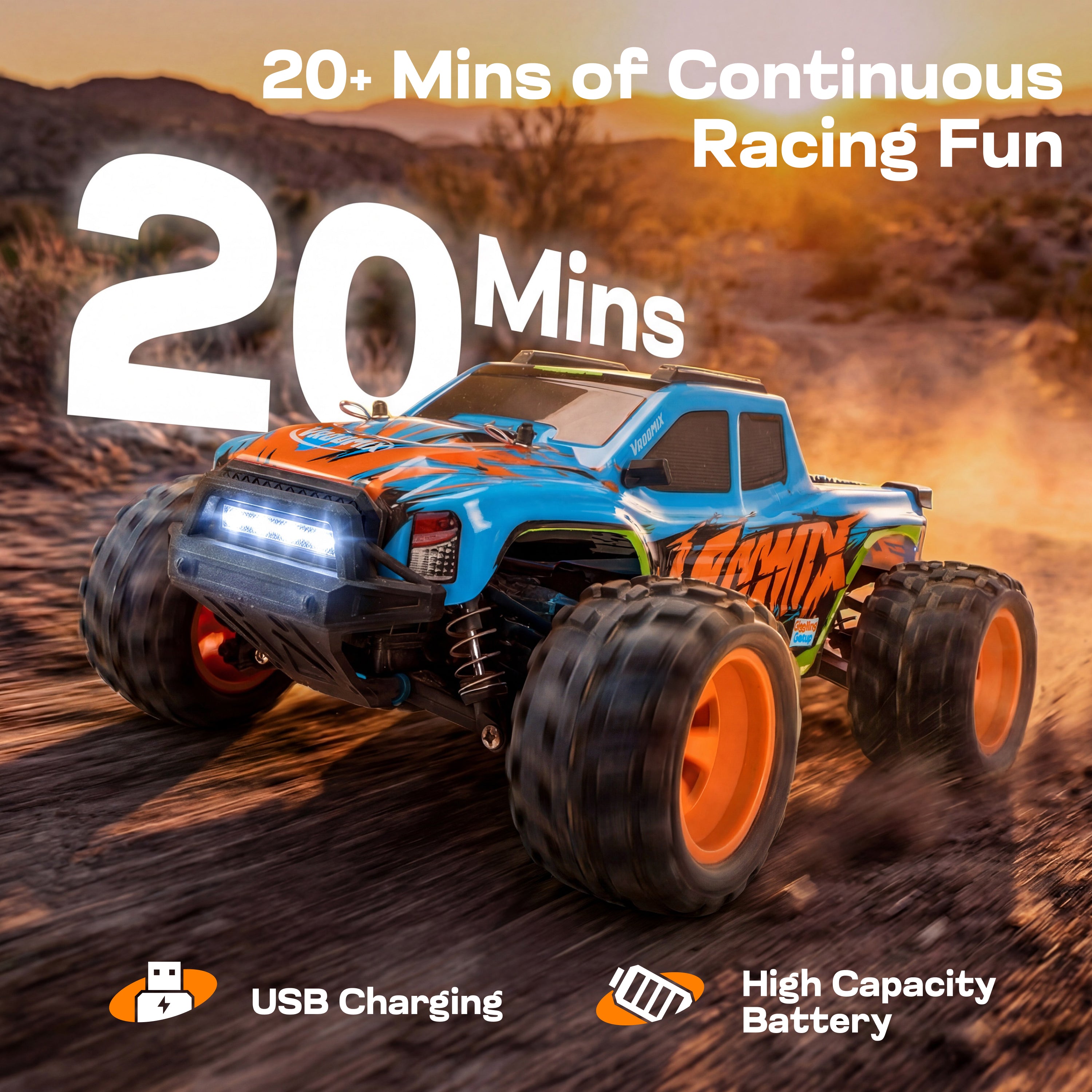 VROOMIX Remote Control Truck Toy