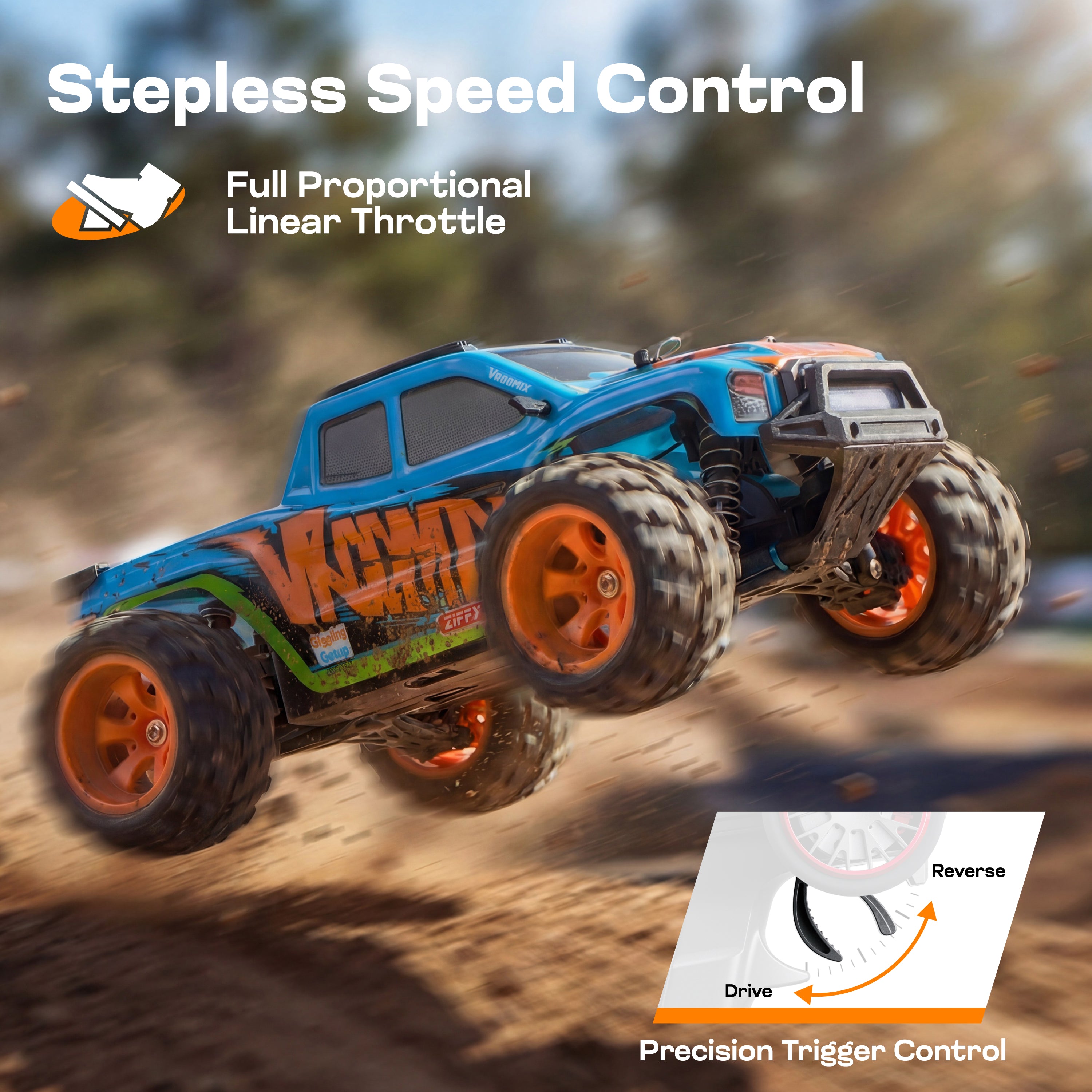 VROOMIX Remote Control Truck Toy
