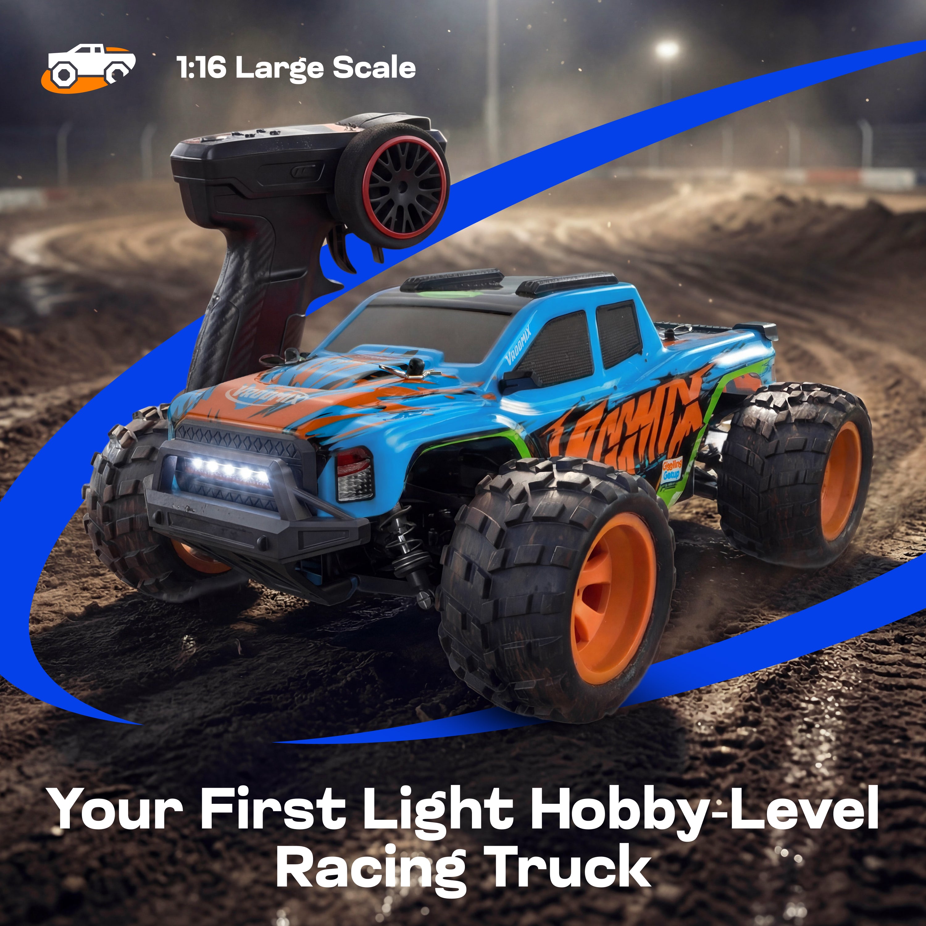 VROOMIX Remote Control Truck Toy