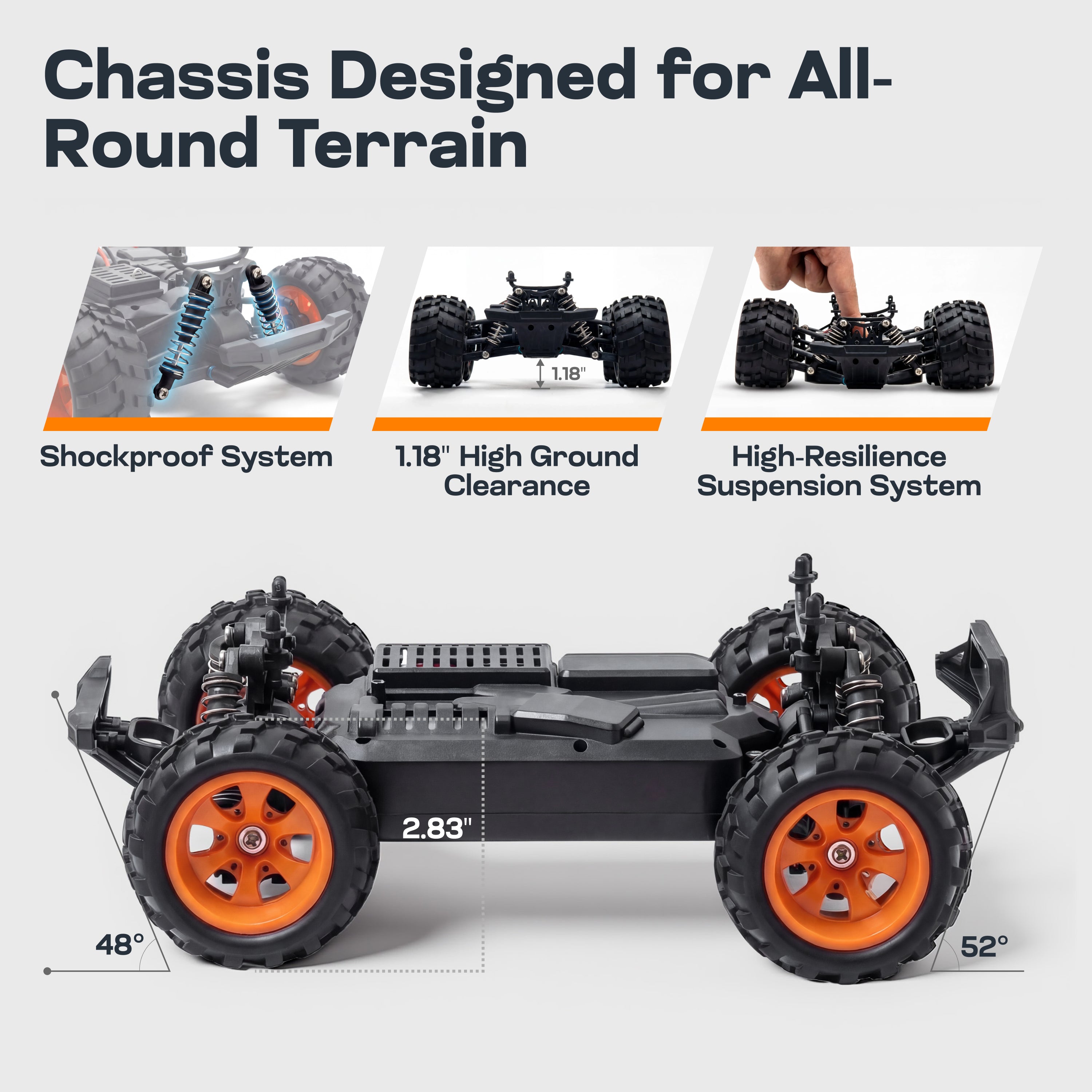 VROOMIX Remote Control Truck Toy