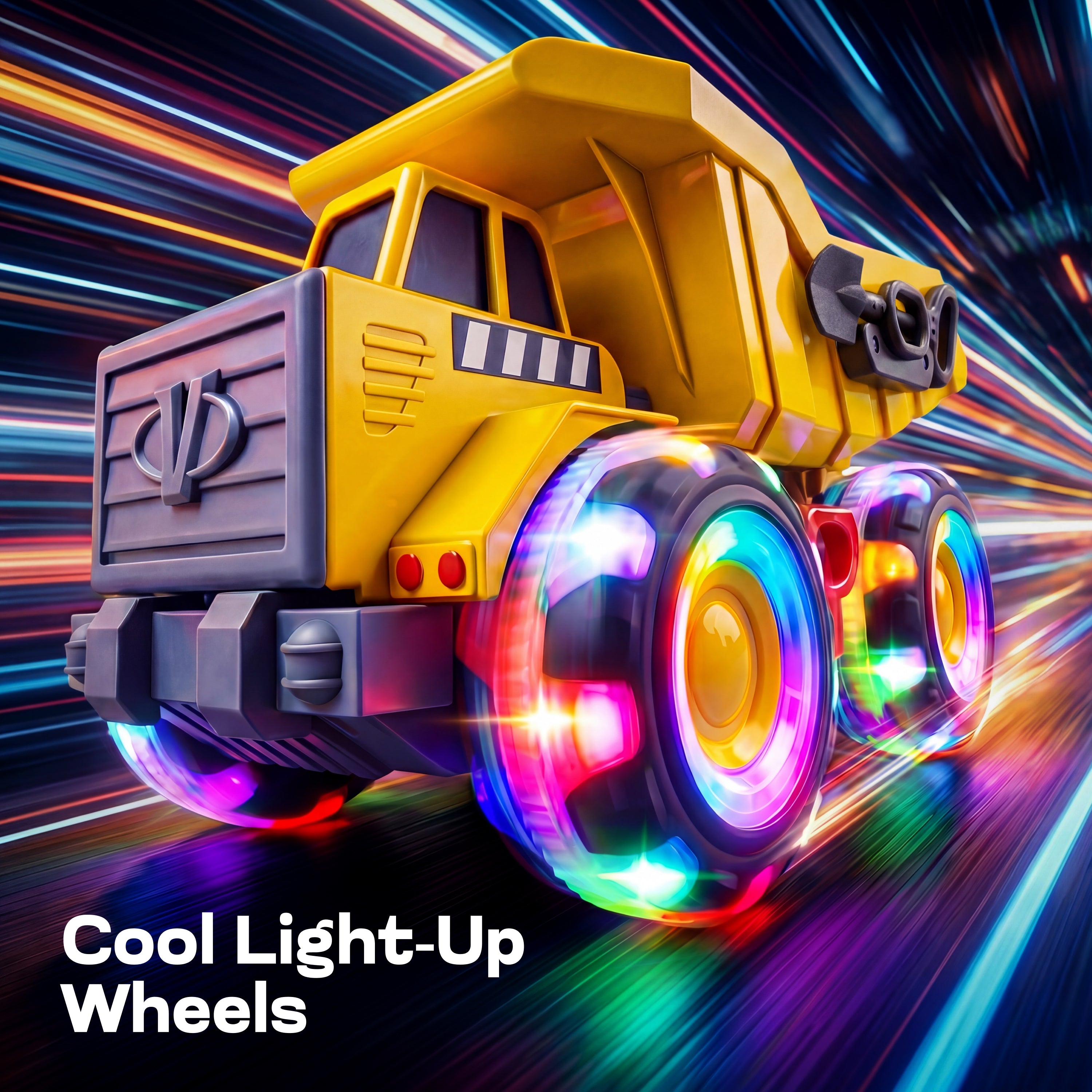 VROOMIX Kids Toy Dump Truck with Lights & Sounds