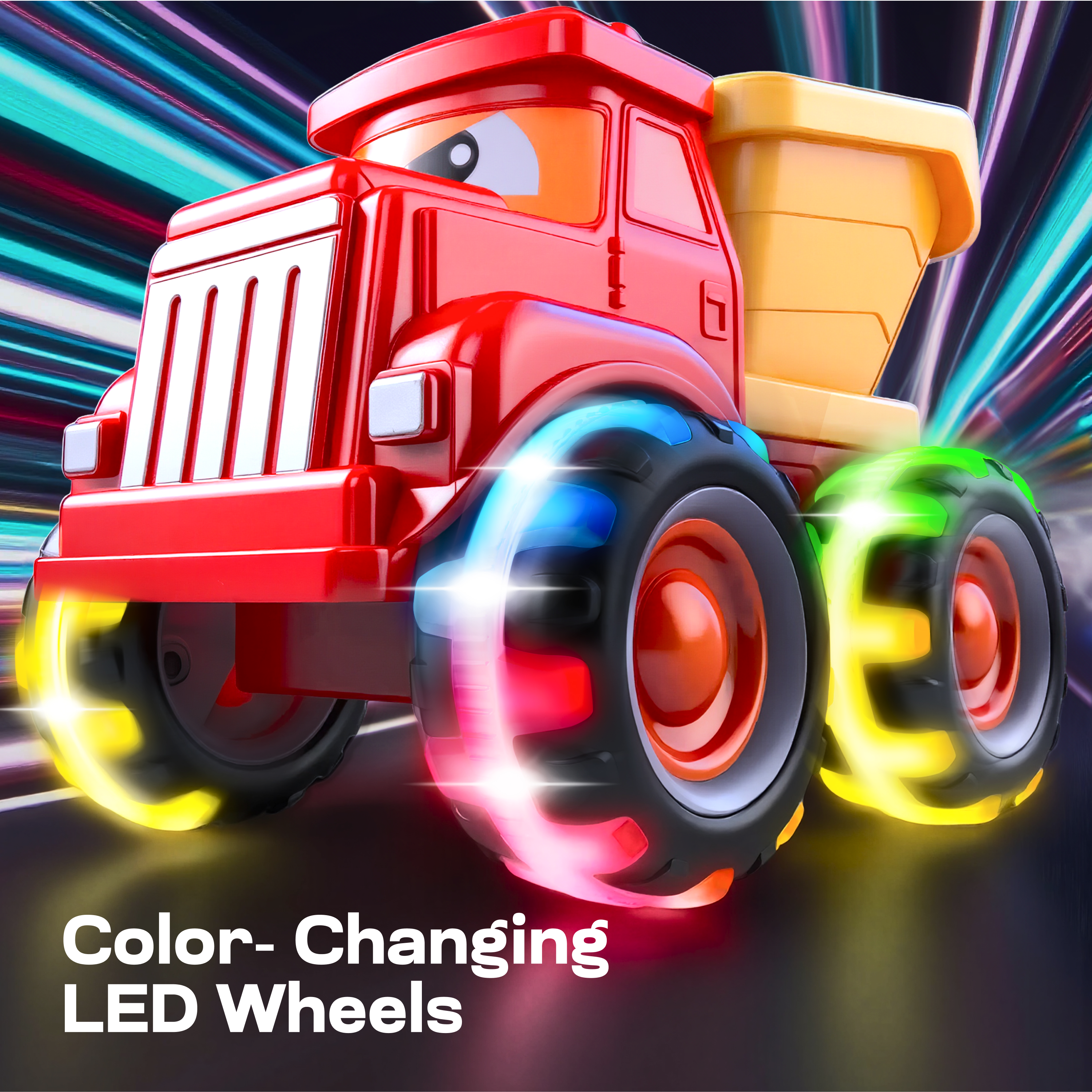 VROOMIX GlowRover 3 Pcs Construction Car Set