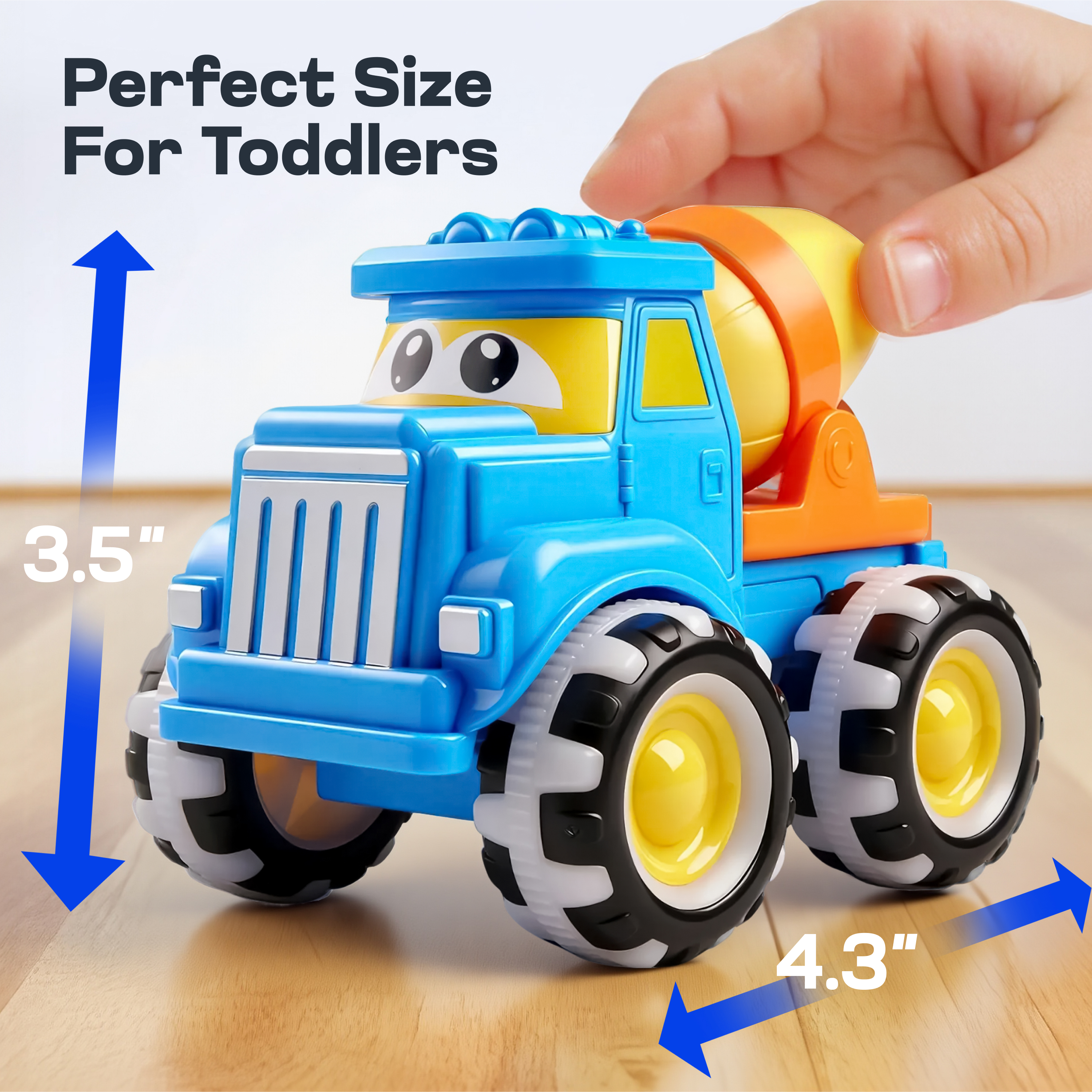 VROOMIX GlowRover 3 Pcs Construction Car Set