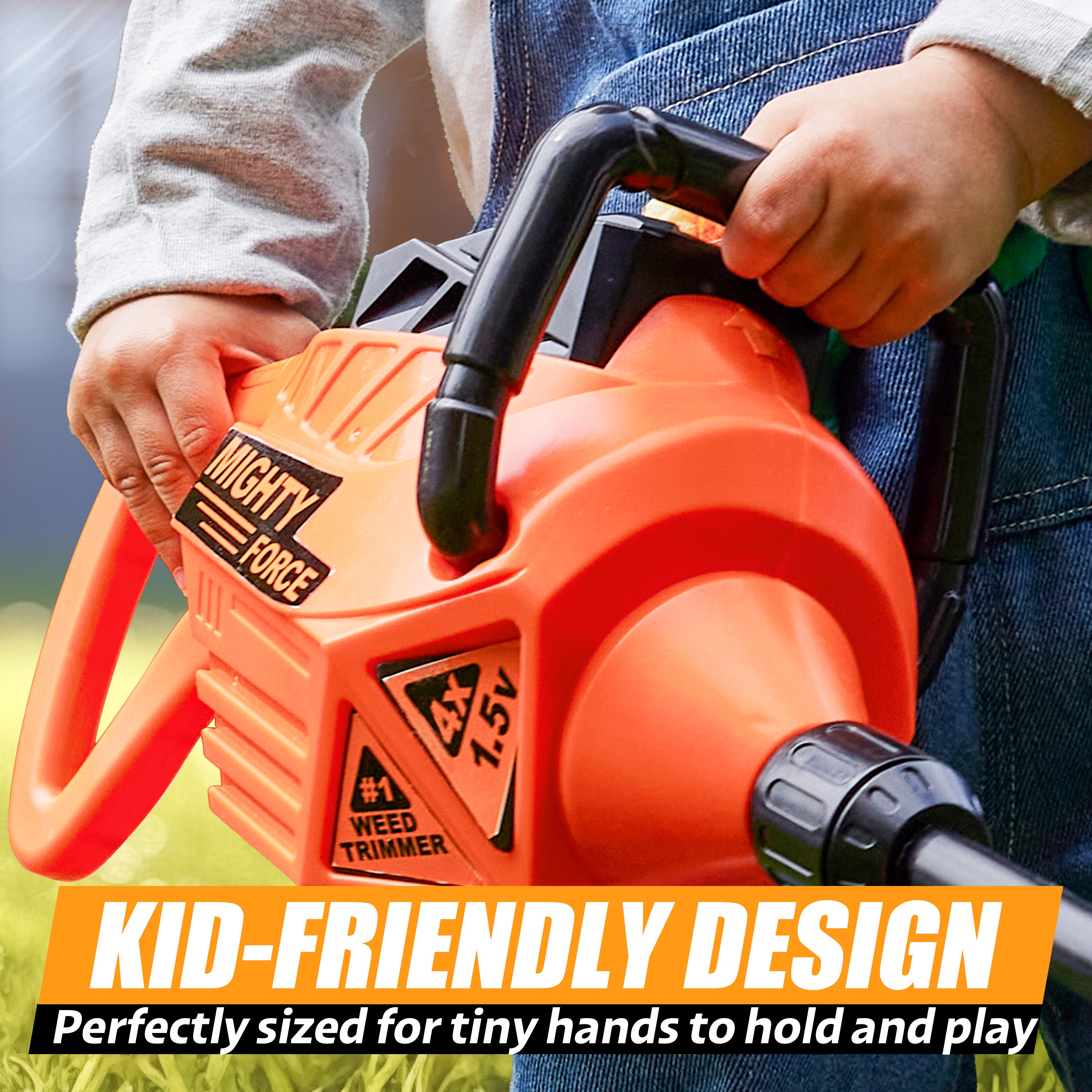 Play-Act Kids Electronic Gardening Weed Trimmer Toy with Lights & Sounds