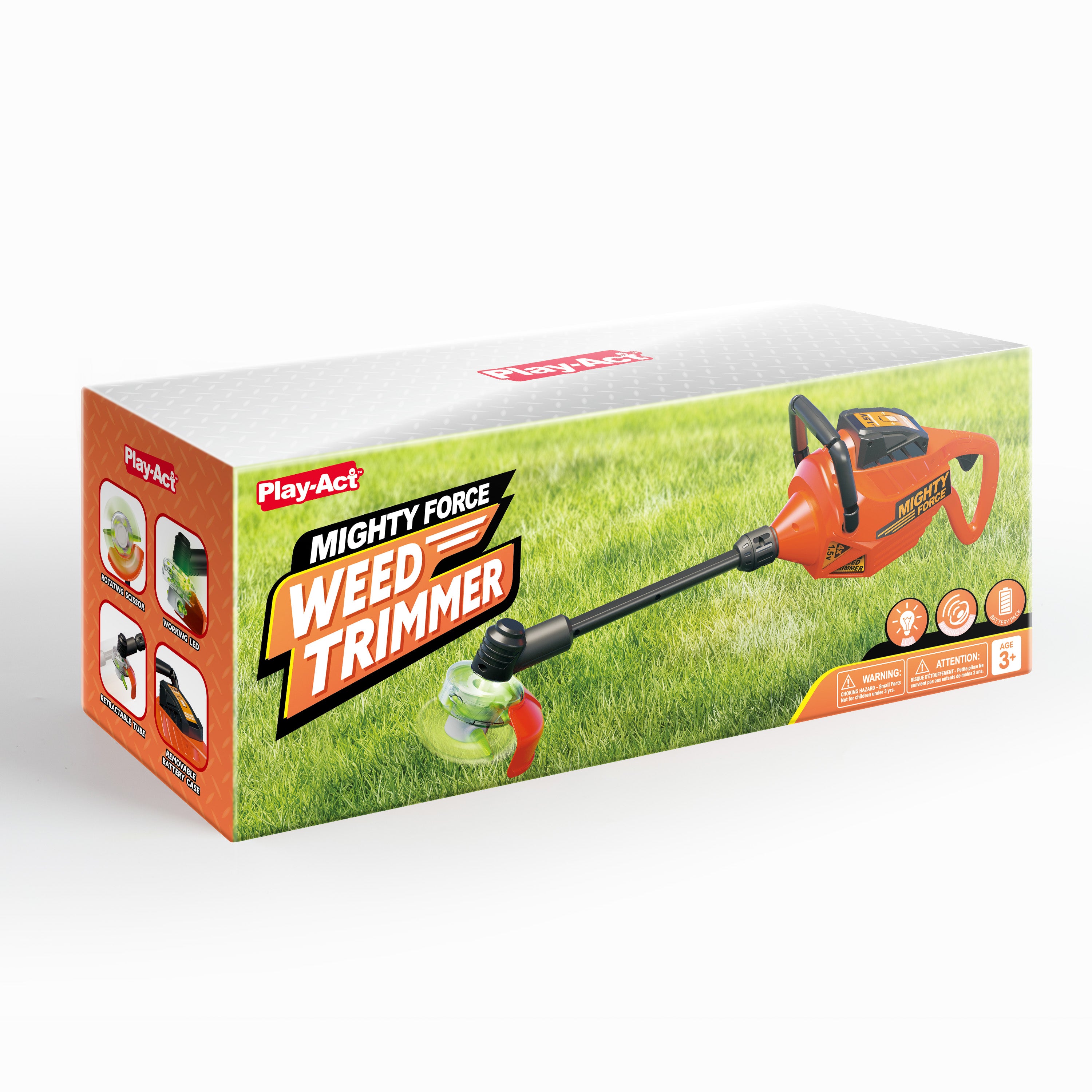 Play-Act Kids Electronic Gardening Weed Trimmer Toy with Lights & Sounds