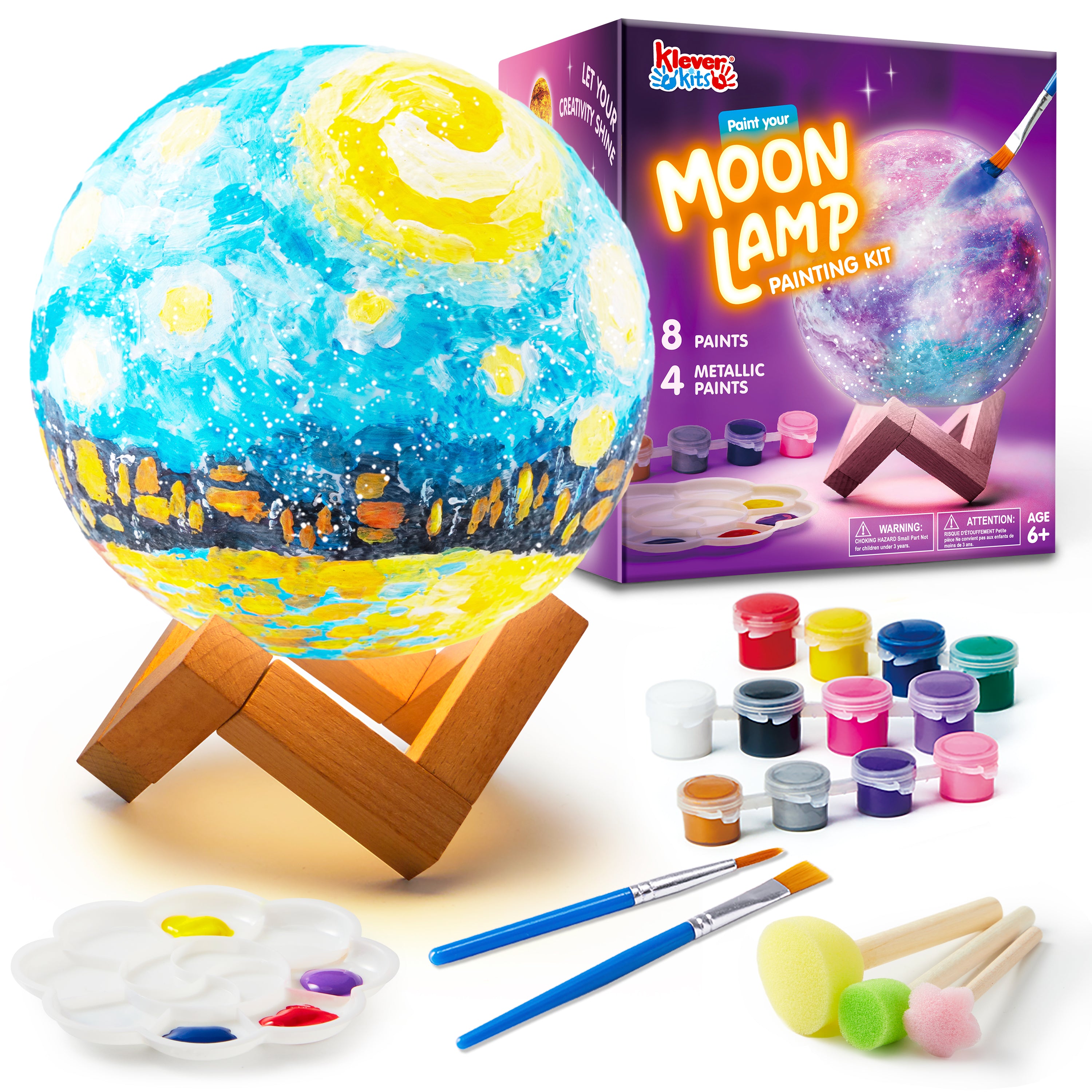 Klever Kits DIY 3D Moon Night Light Kit for Kids Ages 6-12