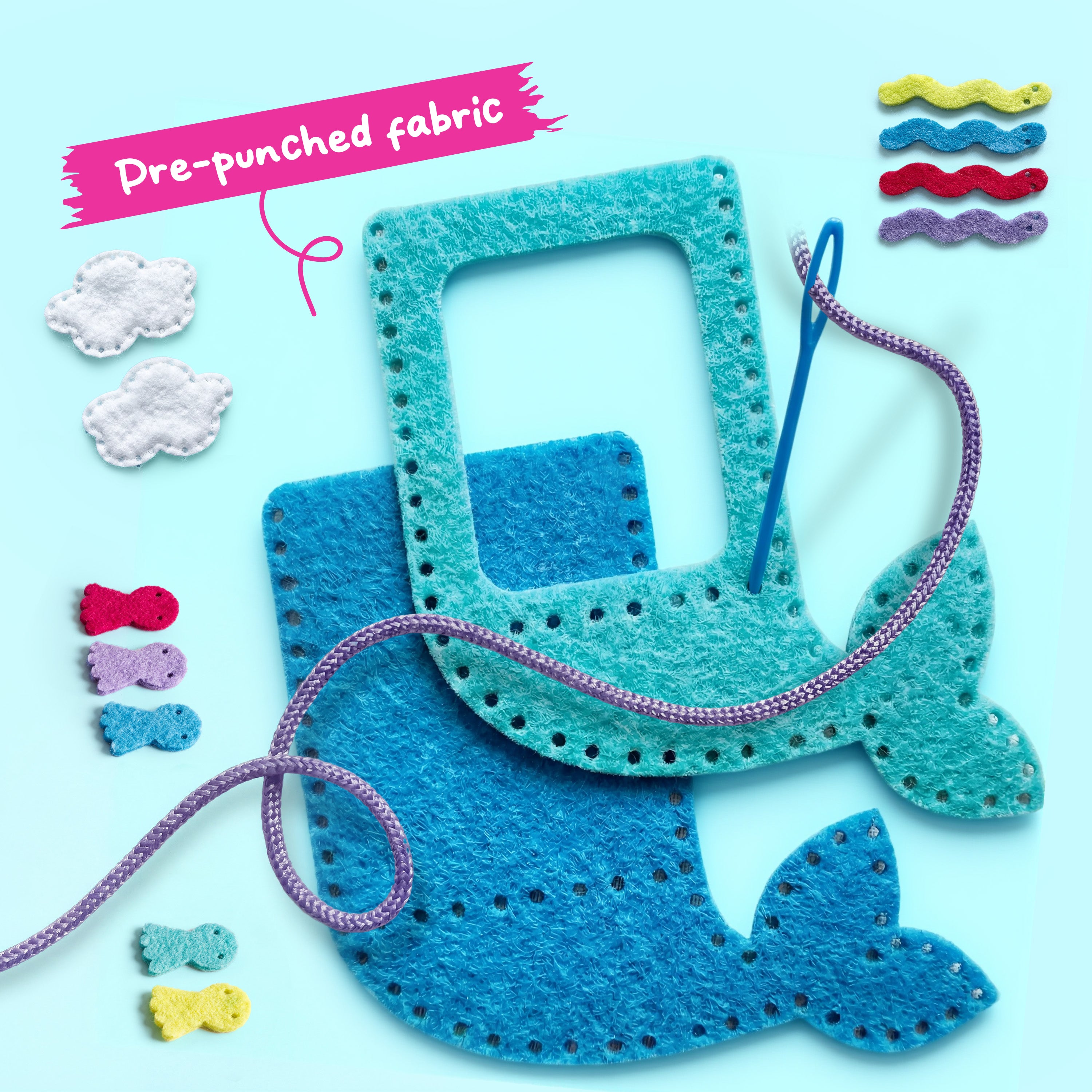 Klever Kits My First Kids Sewing Kit: Unicorn & Mermaid Age 6+