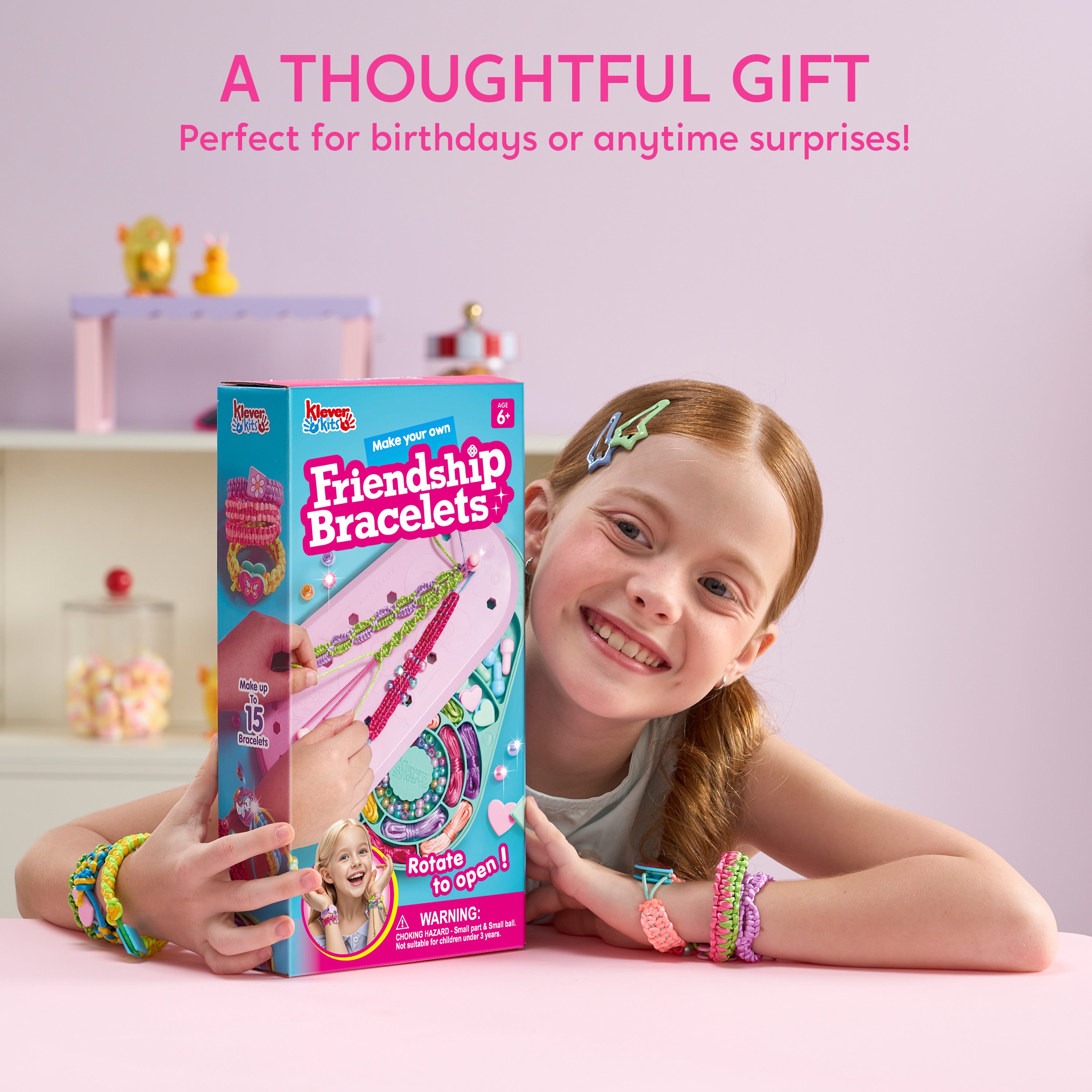 Klever Kits Friendship Bracelet Making Kit (10 Knot Styles)
