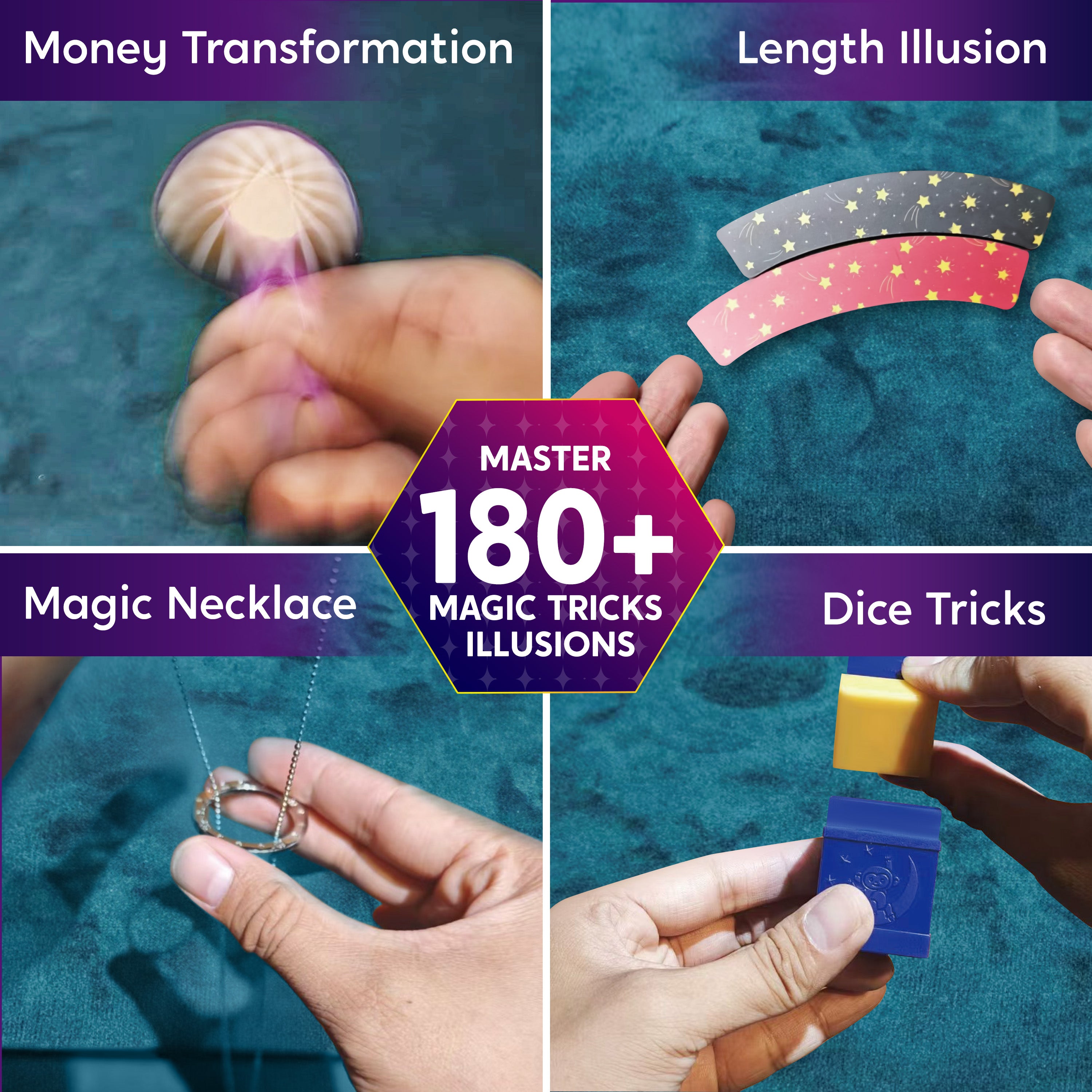 Klever Kits 180+ Magic Trick Set for Kids Ages 6+