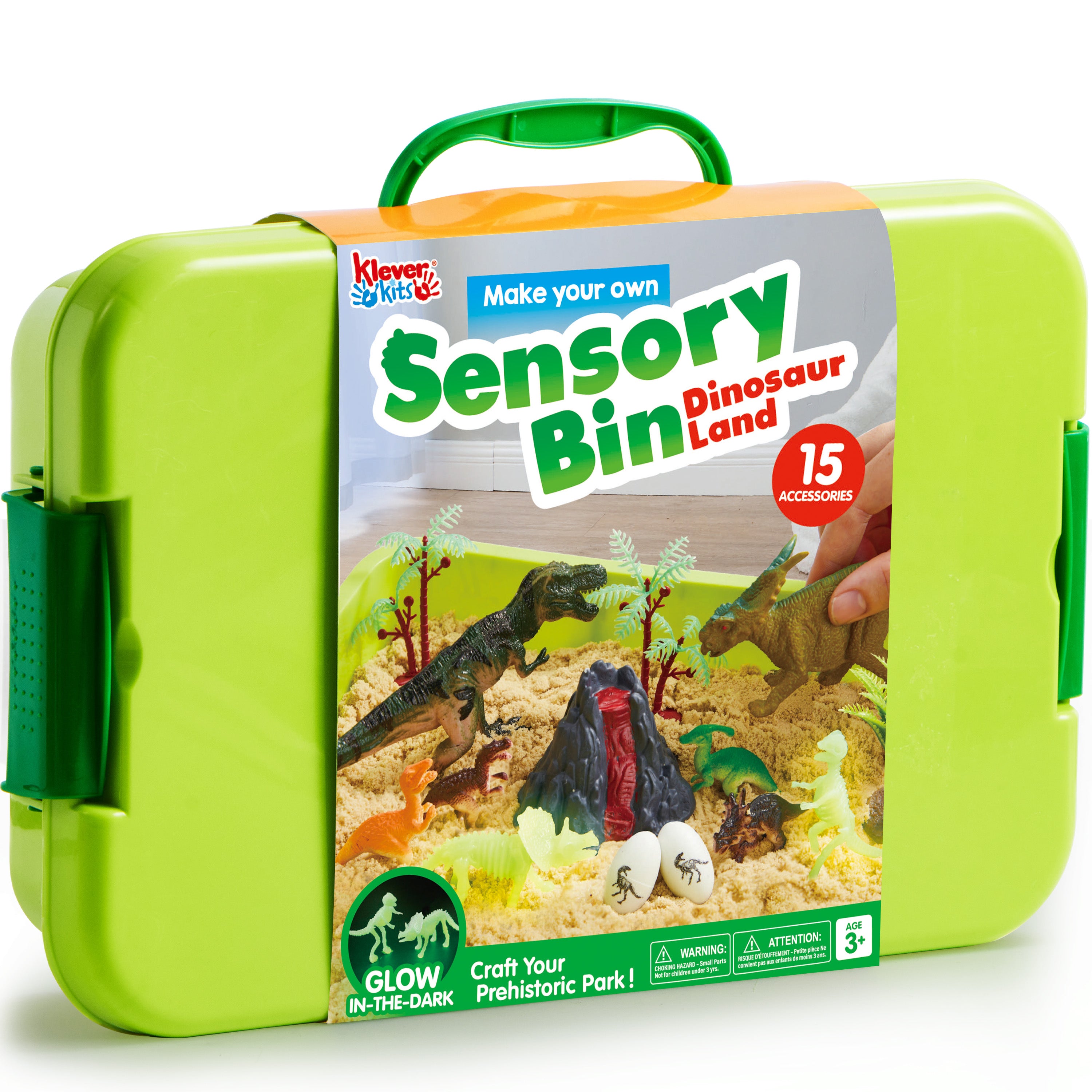 Klever Kits Construction Sensory Bin with Glow Stones Age 3+