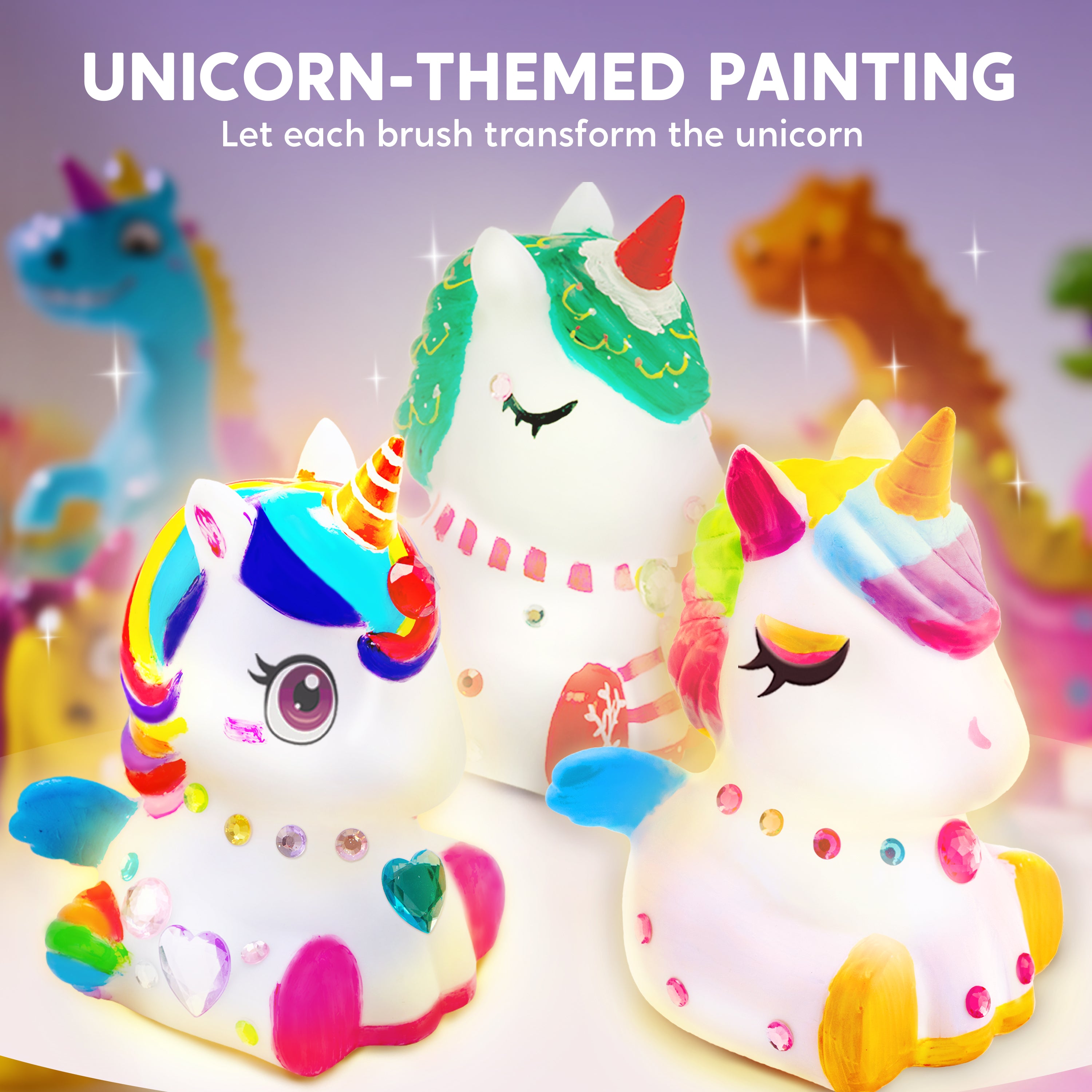 Klever Kits DIY Paint-Your-Own Unicorn Night Light Kit