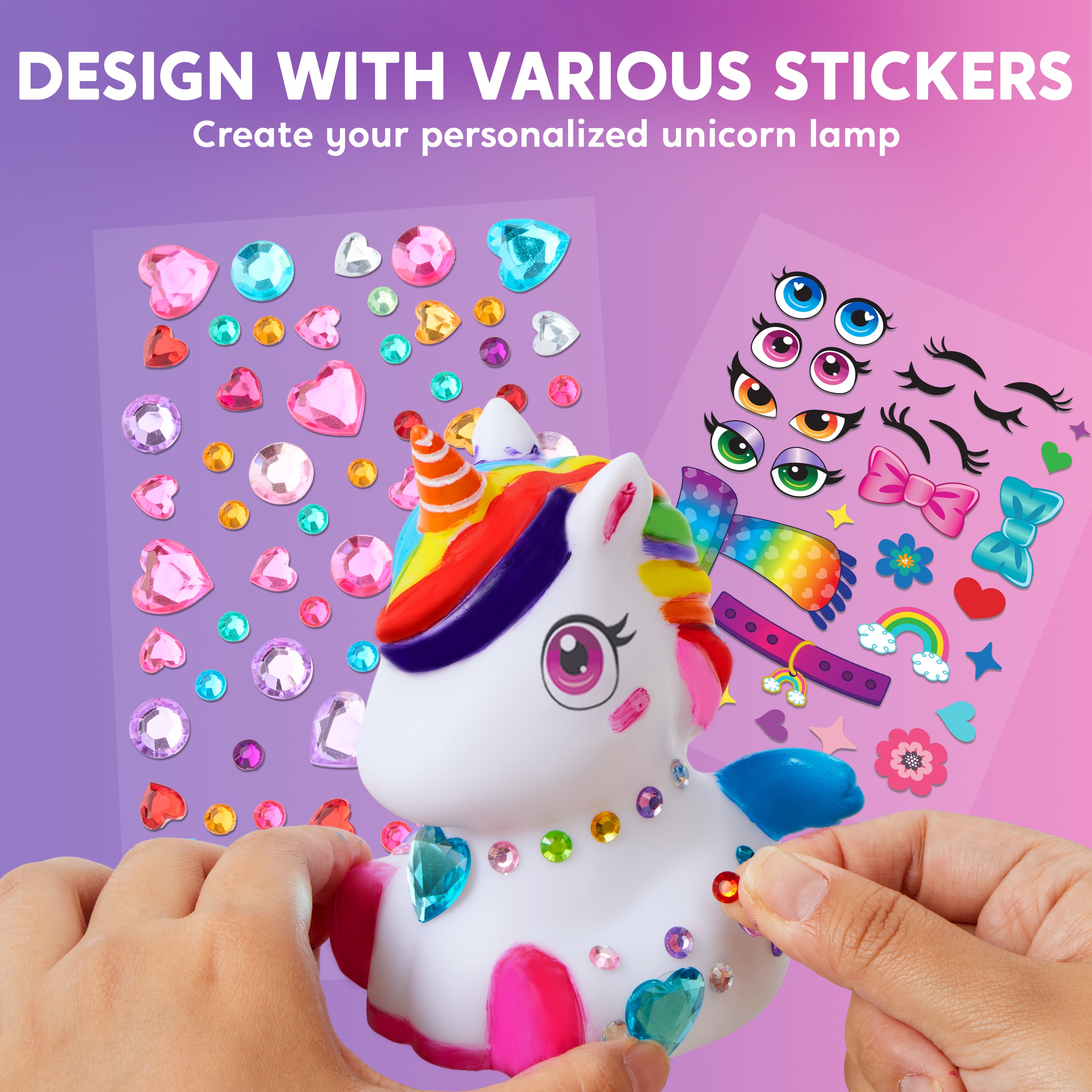 Klever Kits DIY Paint-Your-Own Unicorn Night Light Kit