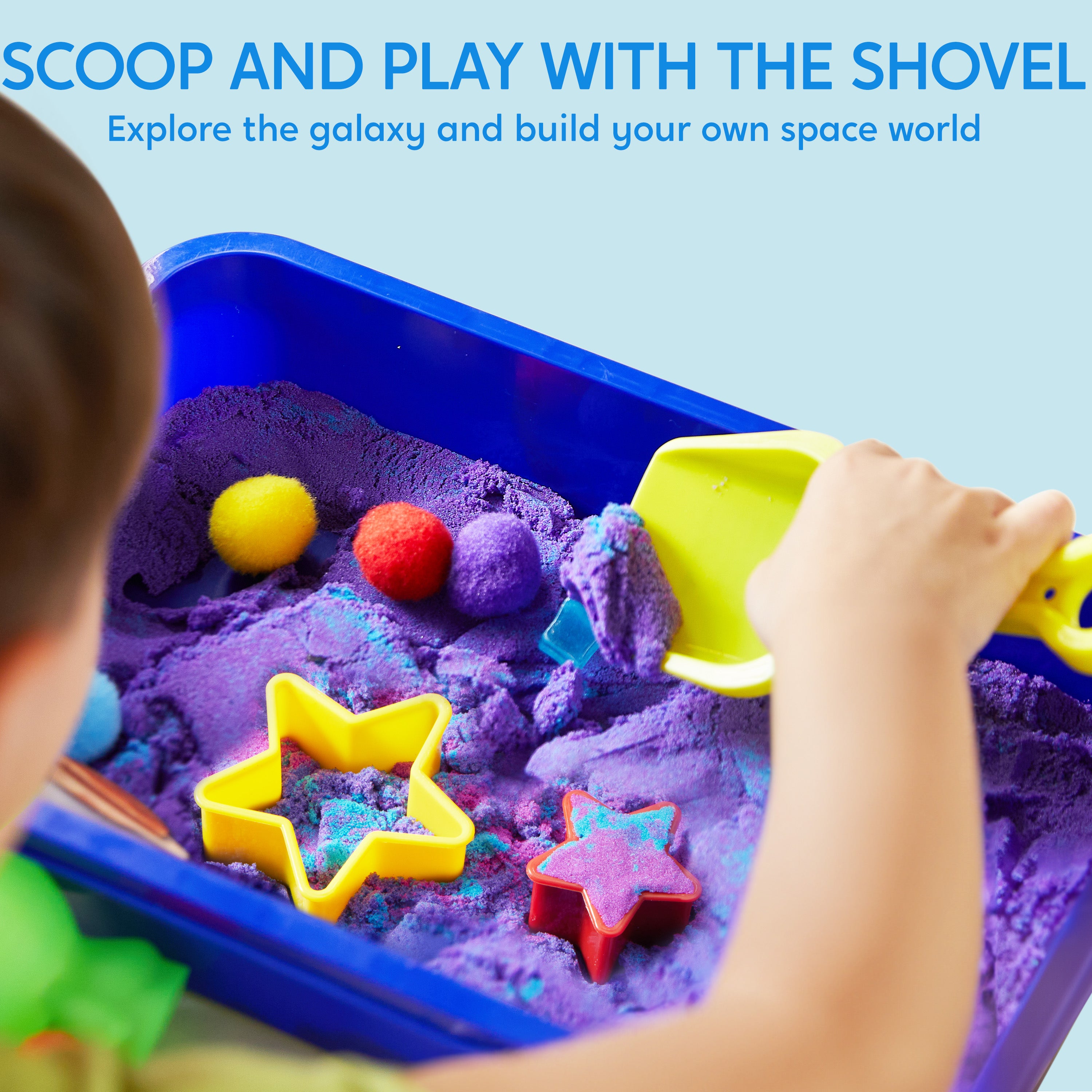 Klever Kits Outer Space Sensory Bin with Glow Rocks Age 3+