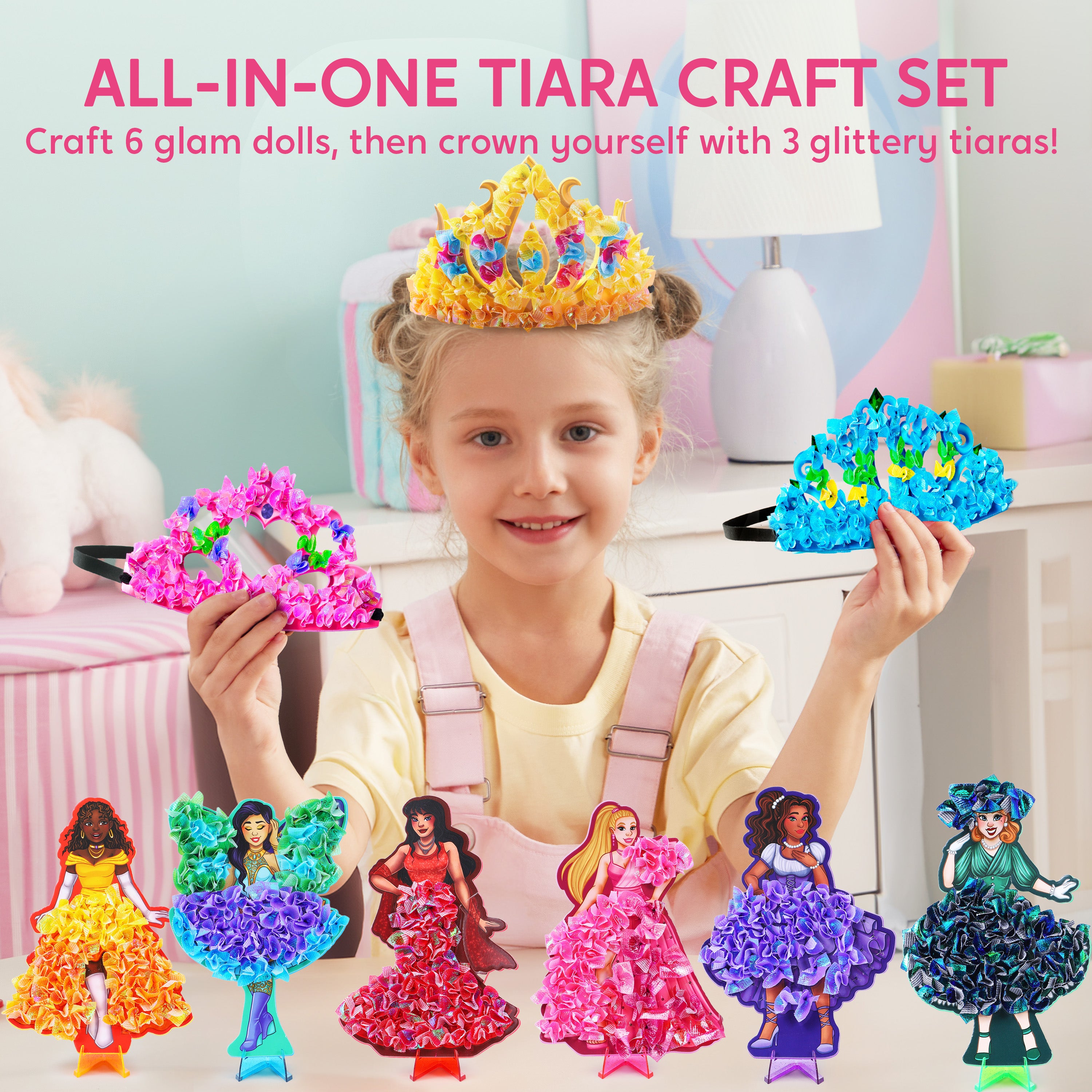 Klever Kits Princess Dress-Up Poke-in Fabric Art Kit