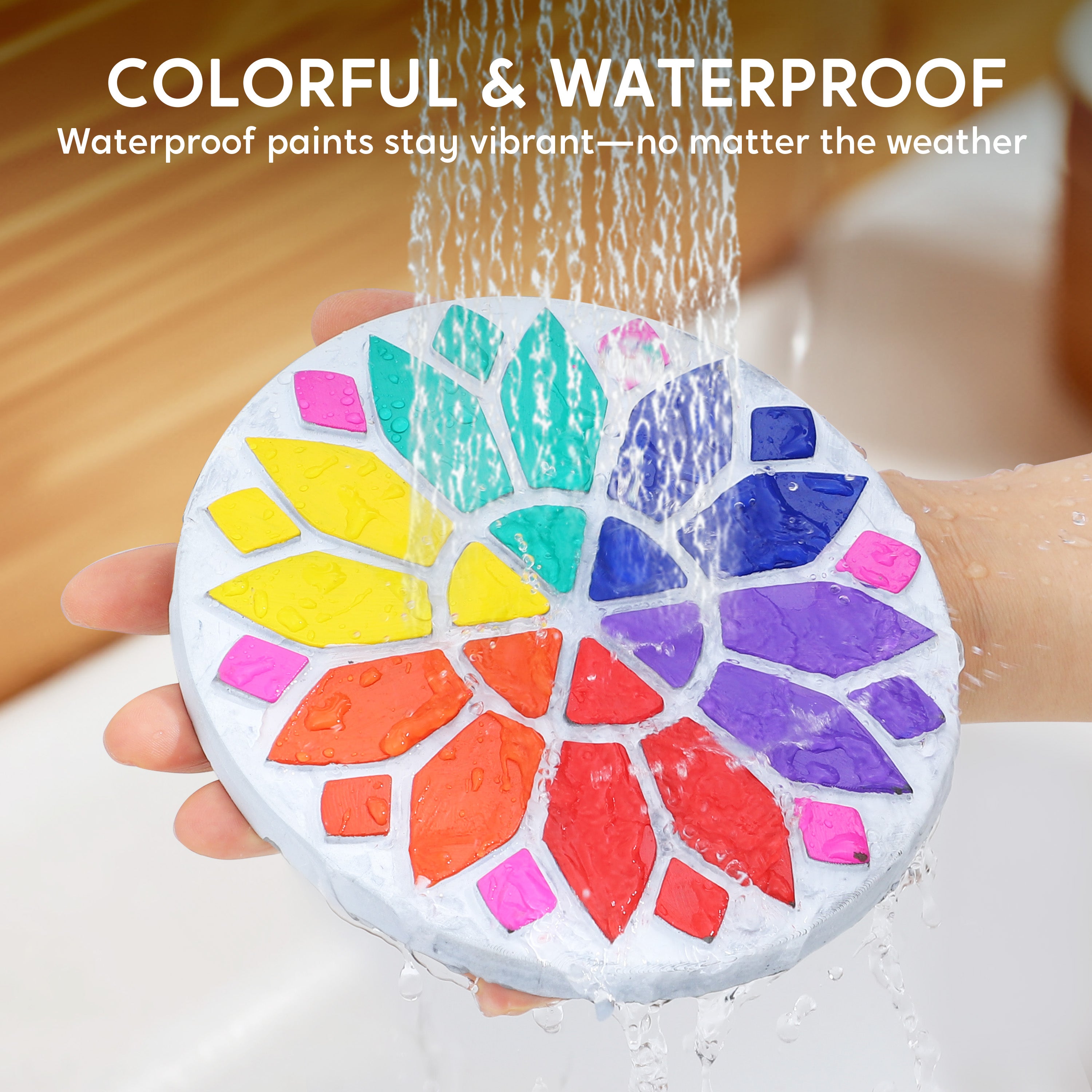 Klever Kits Garden Stepping Stone Painting Kit (Paint 5 Stones)