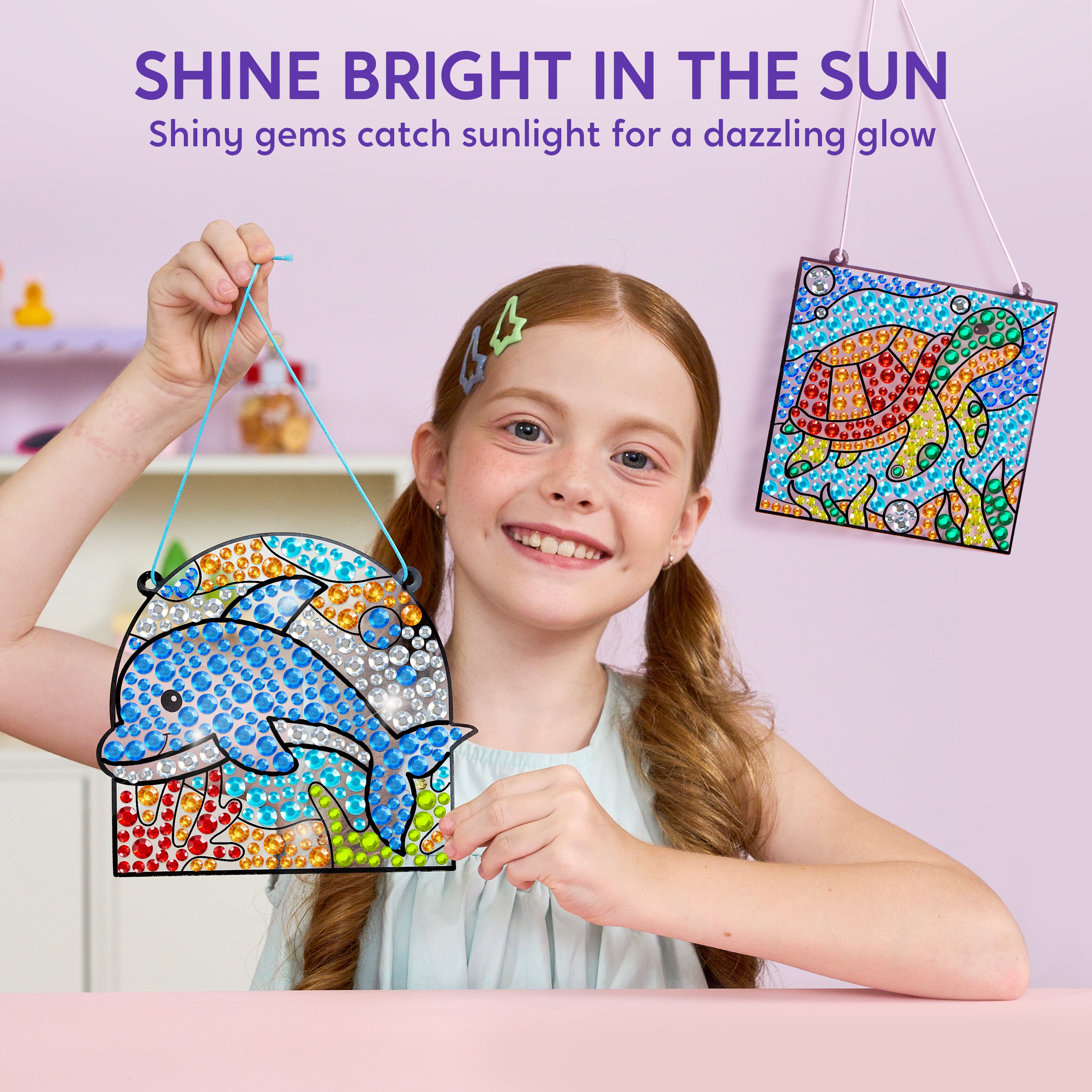 Klever Kits Gem Diamond Painting Suncatcher Kit Ages 6+
