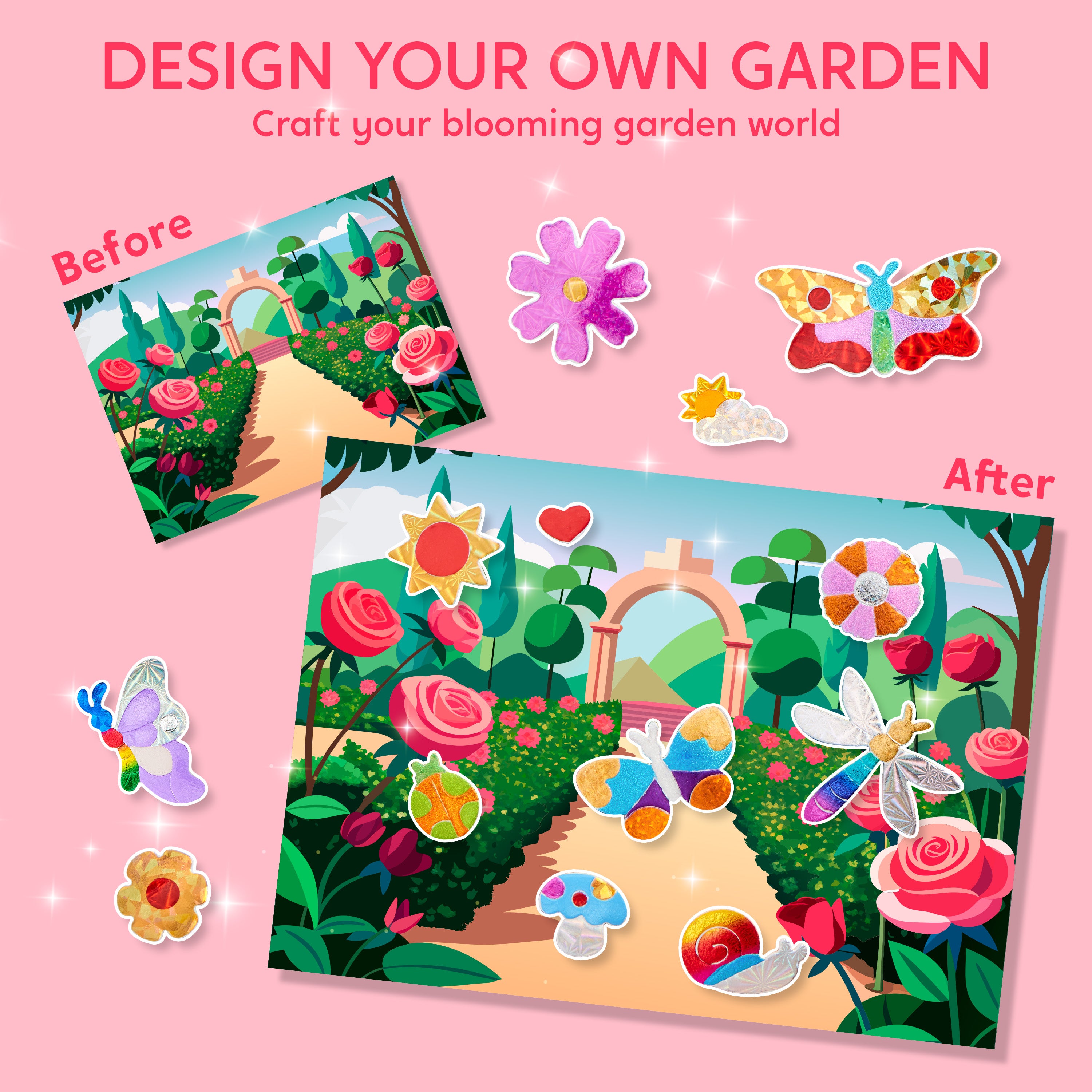 Klever Kits No-Mess Foil Art & Sticker Activity Kit